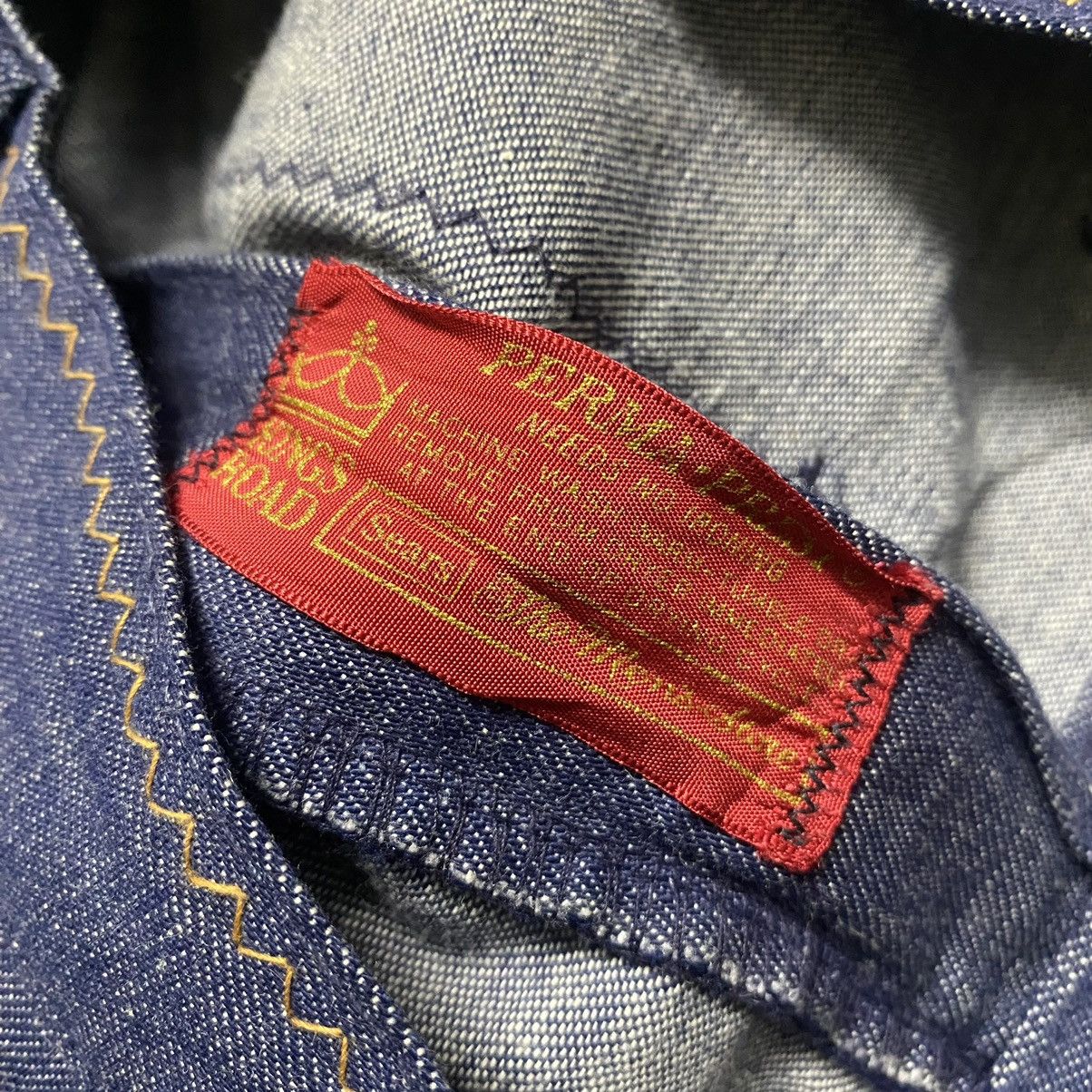 Sears Vintage 60s Sears Kings Road Denim Super Flare Jeans Size US 31 - 21 Thumbnail
