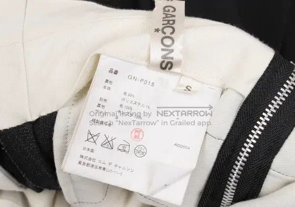 Comme des Garcons Comme Des Garcons size S Black Retro Striped Fake Pants Size 23" - 9 Thumbnail