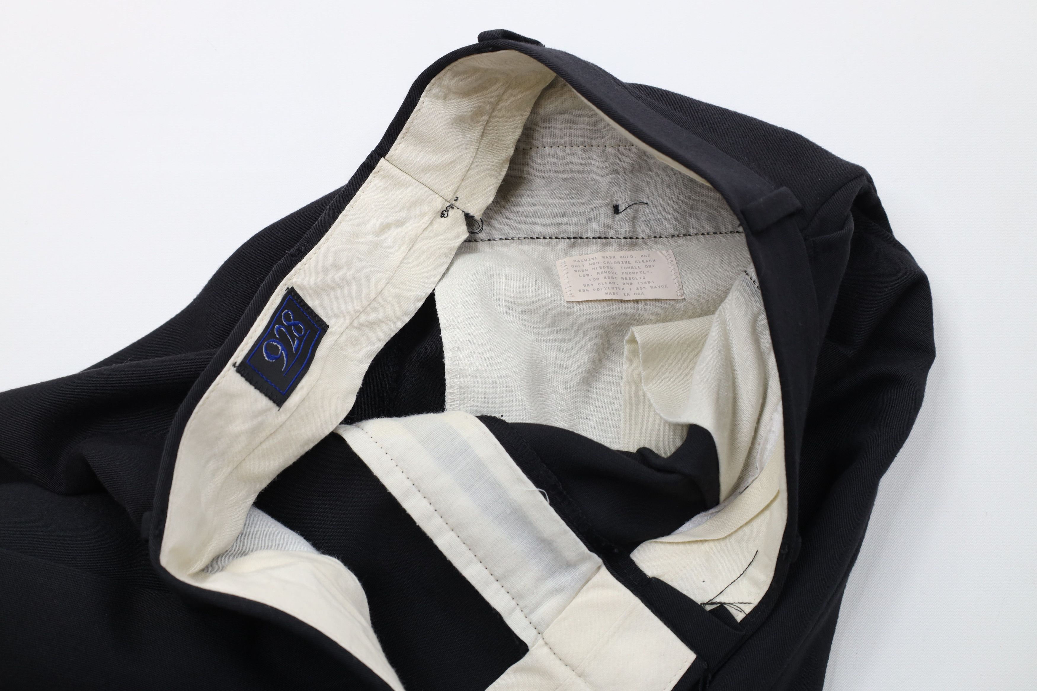 Vintage Vintage 90s Streetwear Gabardine Blend Chino Pants Black USA Size US 30 / EU 46 - 9 Thumbnail