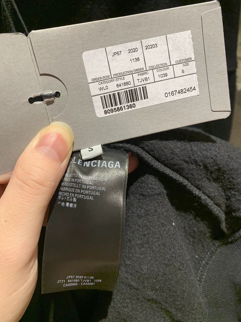 Balenciaga Balenciaga Black Embroidered Letter Zip-Up Jacket Size US S / EU 44-46 / 1 - 4 Thumbnail