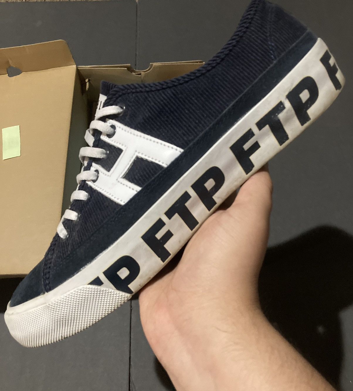 image of Ftp X Huf Hupper 2 Size 10 Used Shoes in Navy, Men's