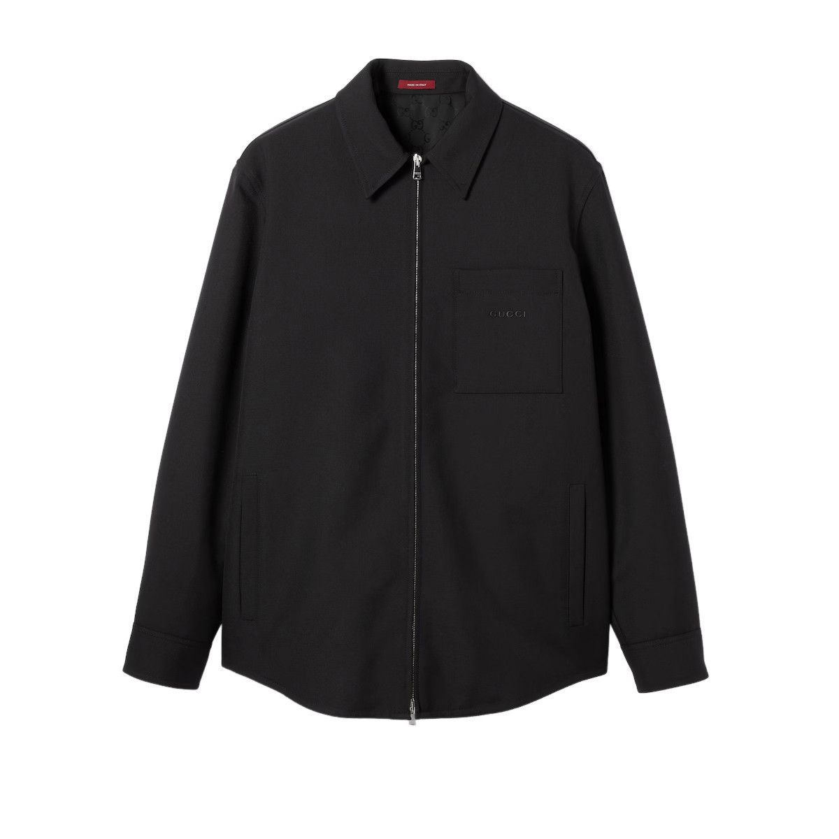 Gucci GUCCI $2550 Black Wool Overshirt Jacket New And Authentic (M Size US L / EU 52-54 / 3 - 1 Preview