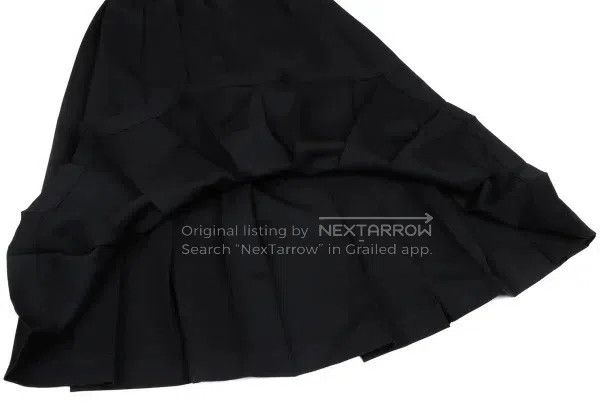 Comme des Garcons Comme des Garcons size L Black and white vintage steel plea Size 23" - 7 Thumbnail