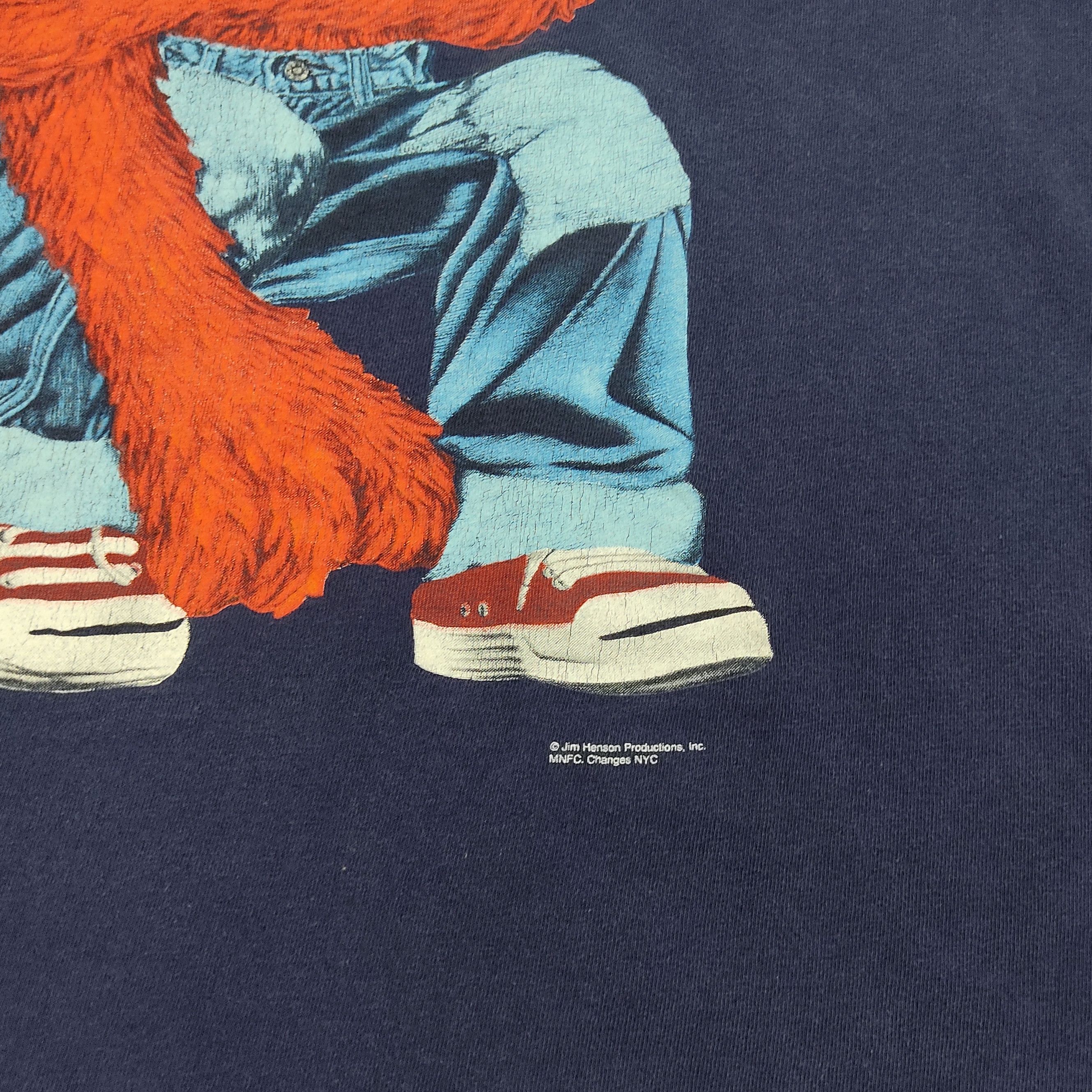Cartoon Network Vintage Elmo Sesame Street Big Print Changes Tag T-shirt Size US L / EU 52-54 / 3 - 6 Thumbnail