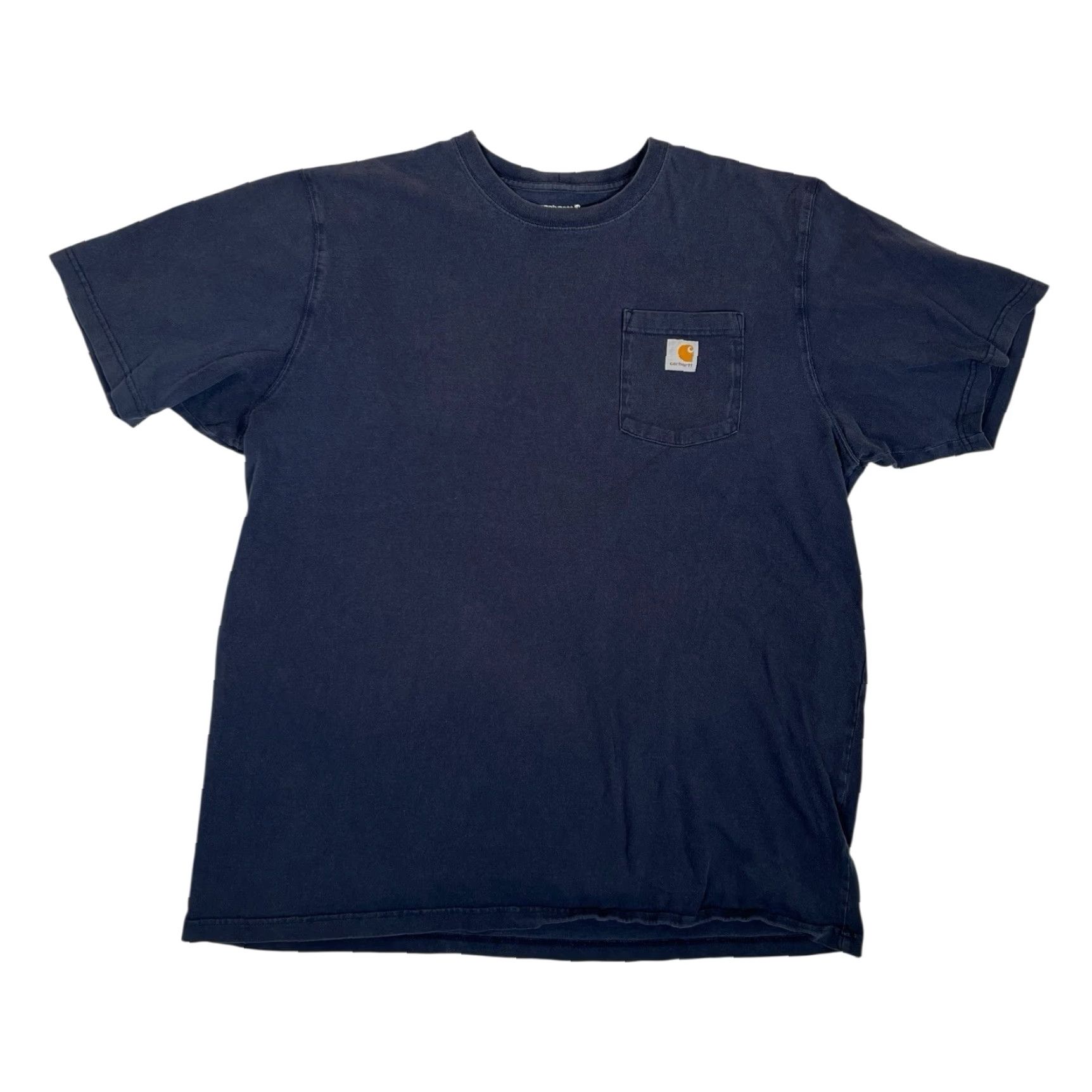 Carhartt VINTAGE Carhartt Pocket Tee T-Shirt XL Blue Men Short Sleeve 90s Grunge Classic Pockets Sun Fade Size US XL / EU 56 / 4 - 2 Thumbnail