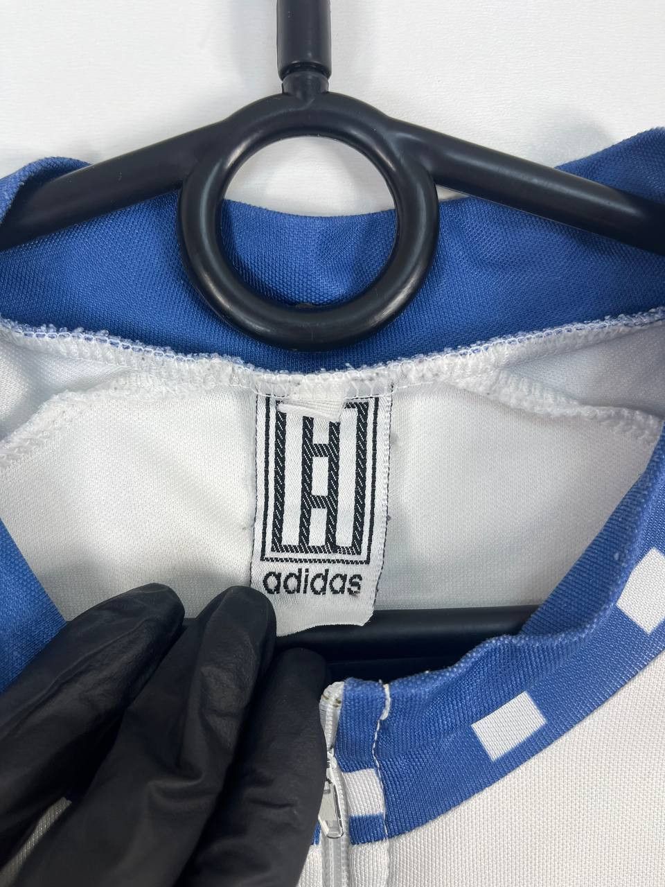 Adidas Adidas Retro Vintage Cycling Jersey Blue White 90 Size L Size US L / EU 52-54 / 3 - 3 Thumbnail