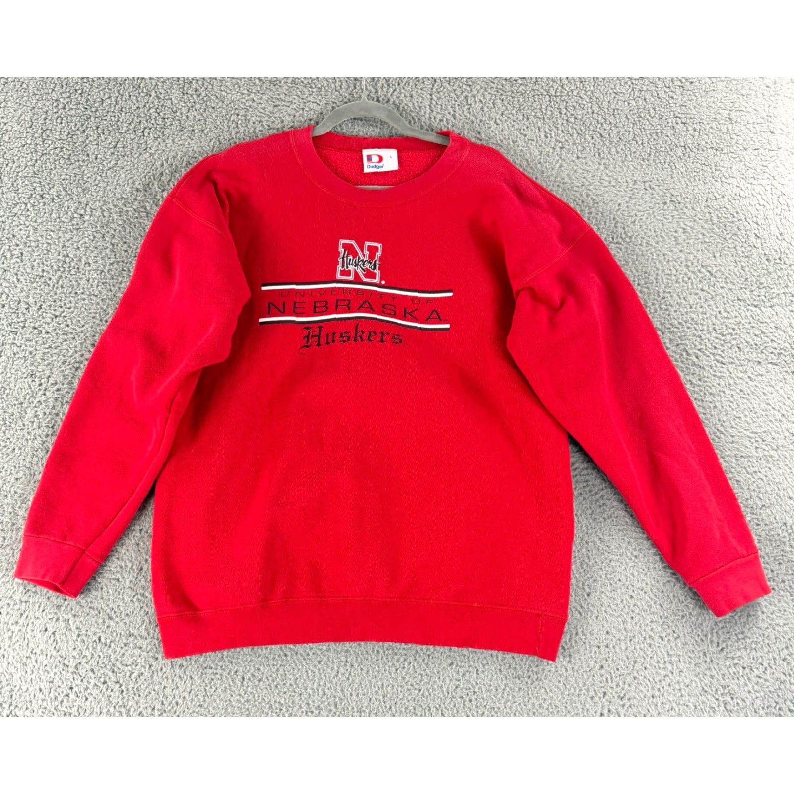 Vintage Vintage University of Nebraska Huskers Sweater Unisex Adult Large Red Crew Neck Size US L / EU 52-54 / 3 - 2 Thumbnail