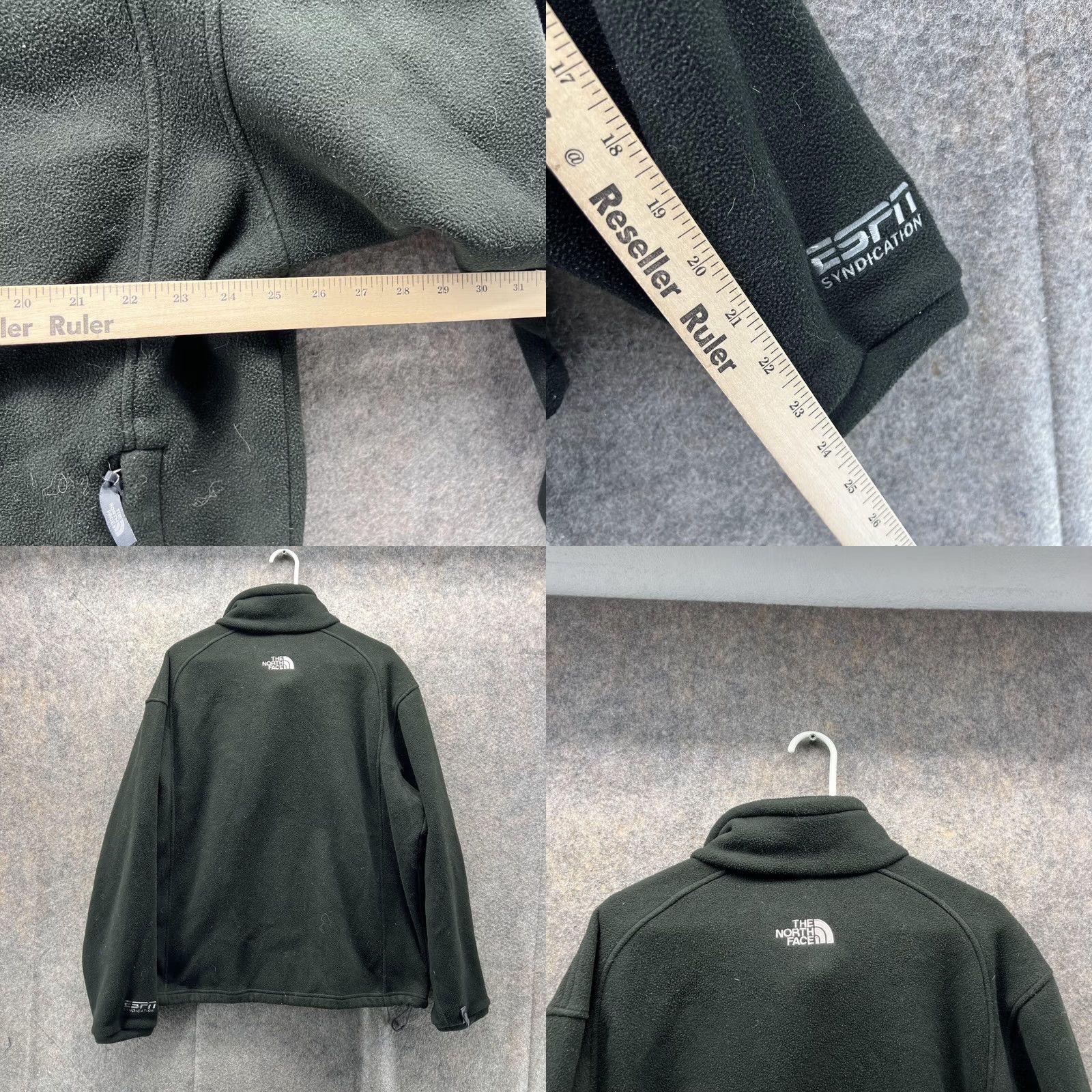 The North Face VINTAGE The North Face Sweater Men Large Black Full Zip Fleece ESPN Syndication Jacket Size US L / EU 52-54 / 3 - 8 Thumbnail