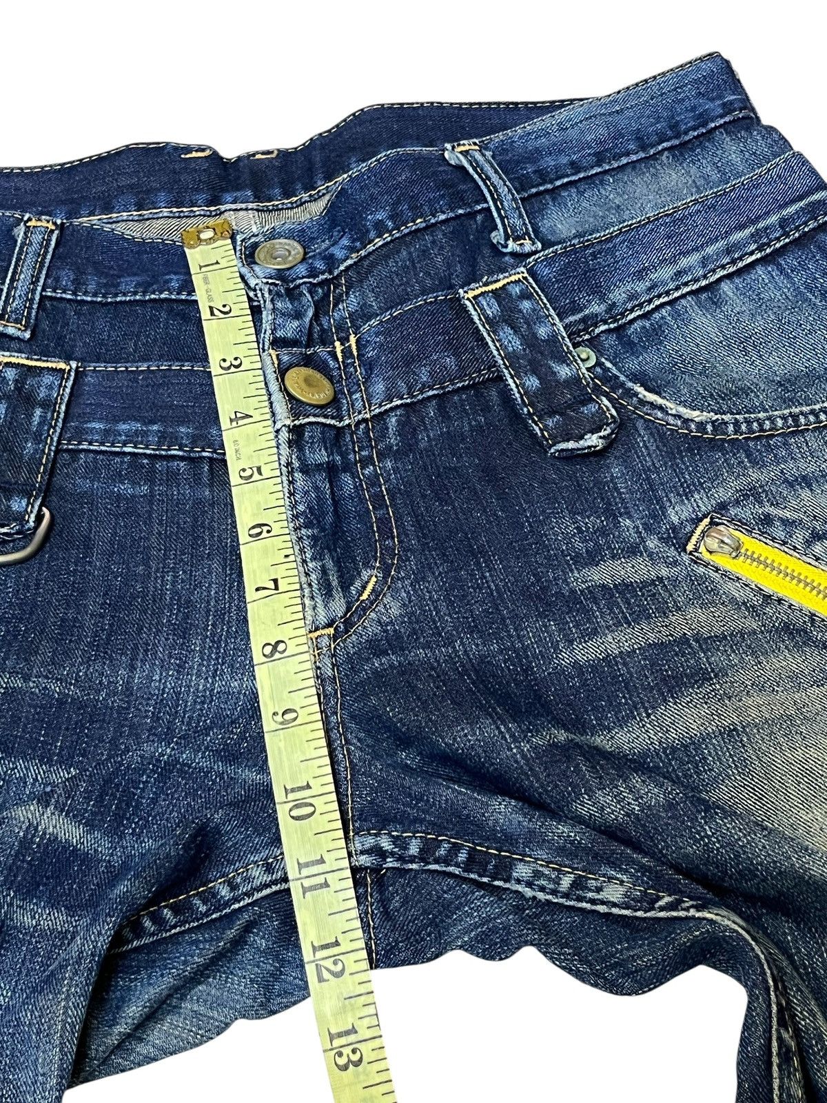 Wrangler Vintage 90s Japanese WRANGLER double waist distressed jeans Size US 34 / EU 50 - 21 Thumbnail
