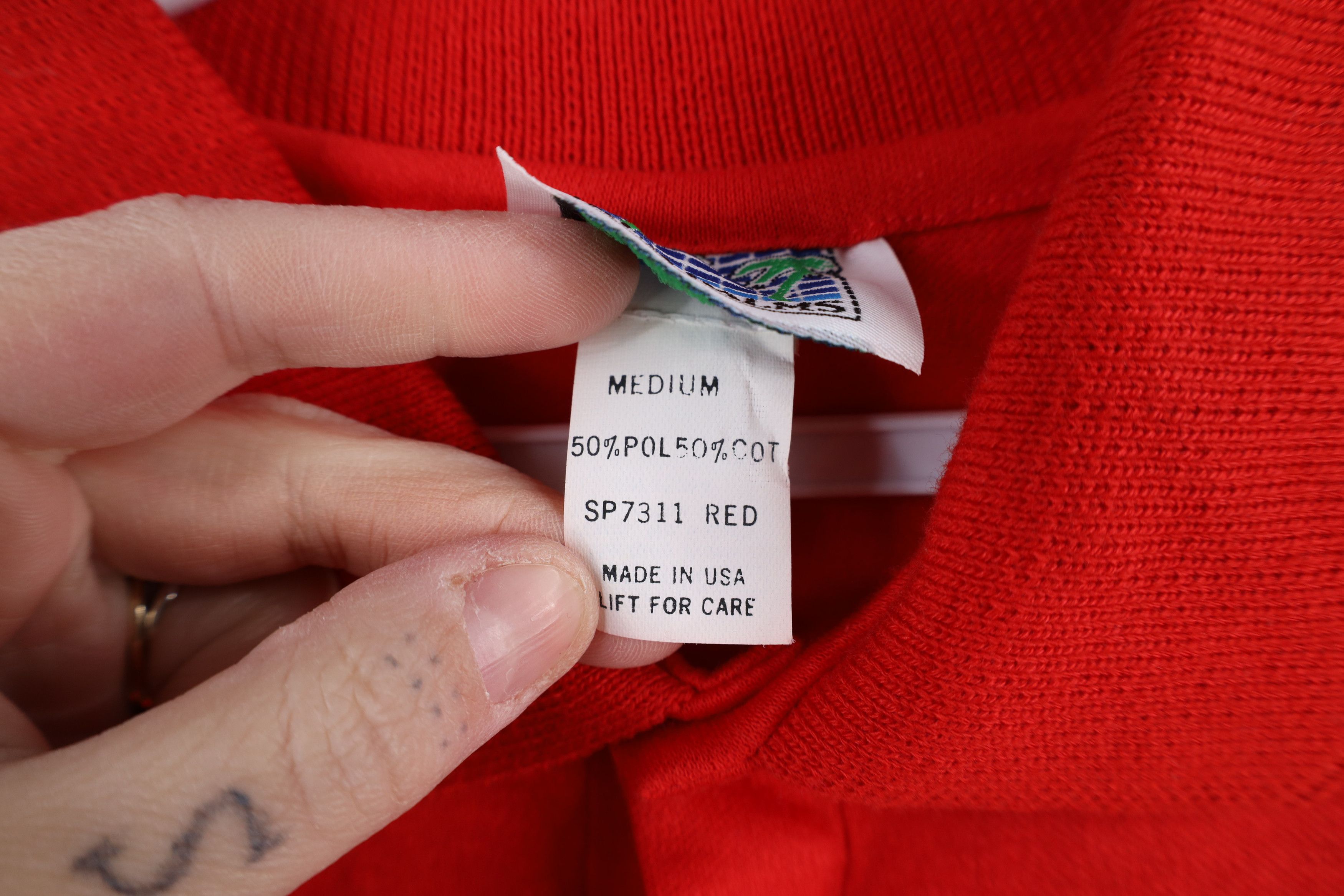 Vintage Vintage 80s 90s Streetwear Collared Golf Polo Shirt Red USA Size US M / EU 48-50 / 2 - 6 Thumbnail