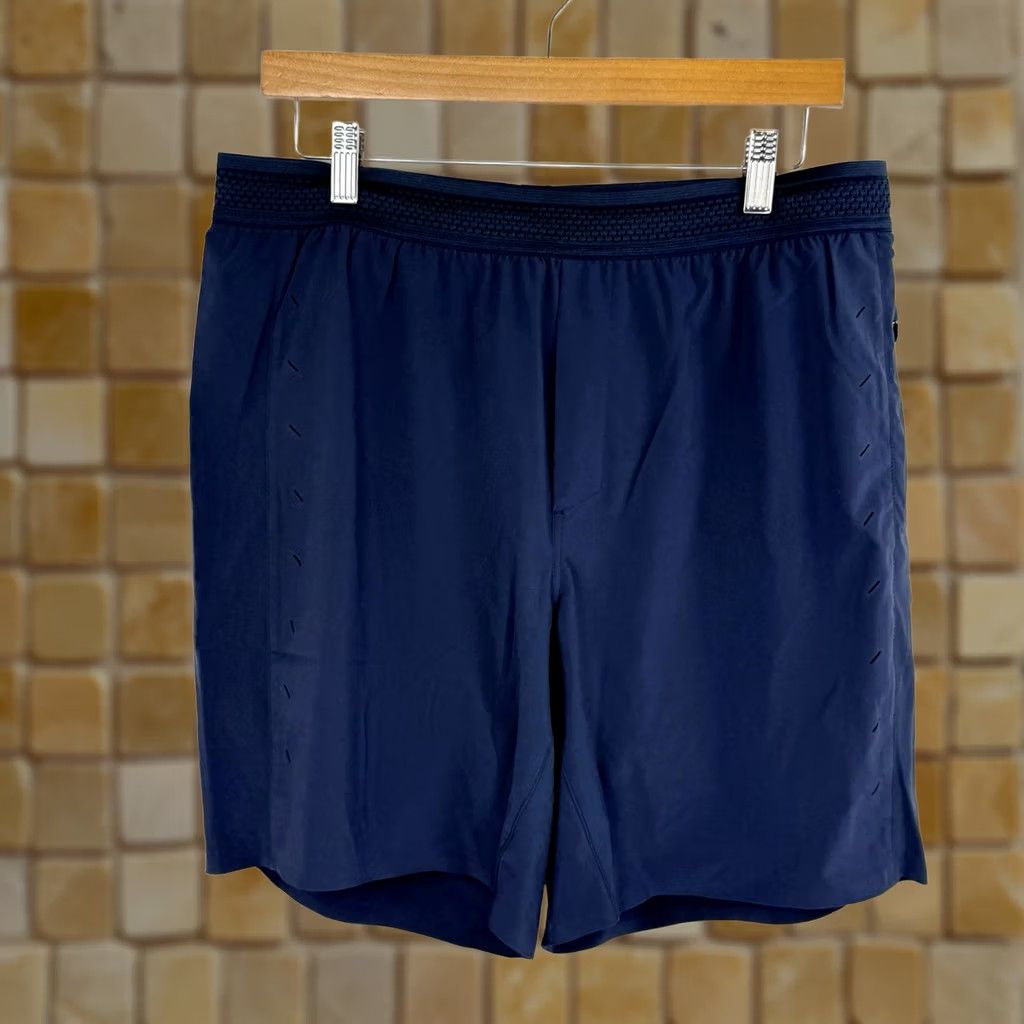 Ten Thousand Ten Thousand Interval Shorts Mens Large Blue Navy 7” Lined Performance Gym Size US 32 / EU 48 - 1 Thumbnail