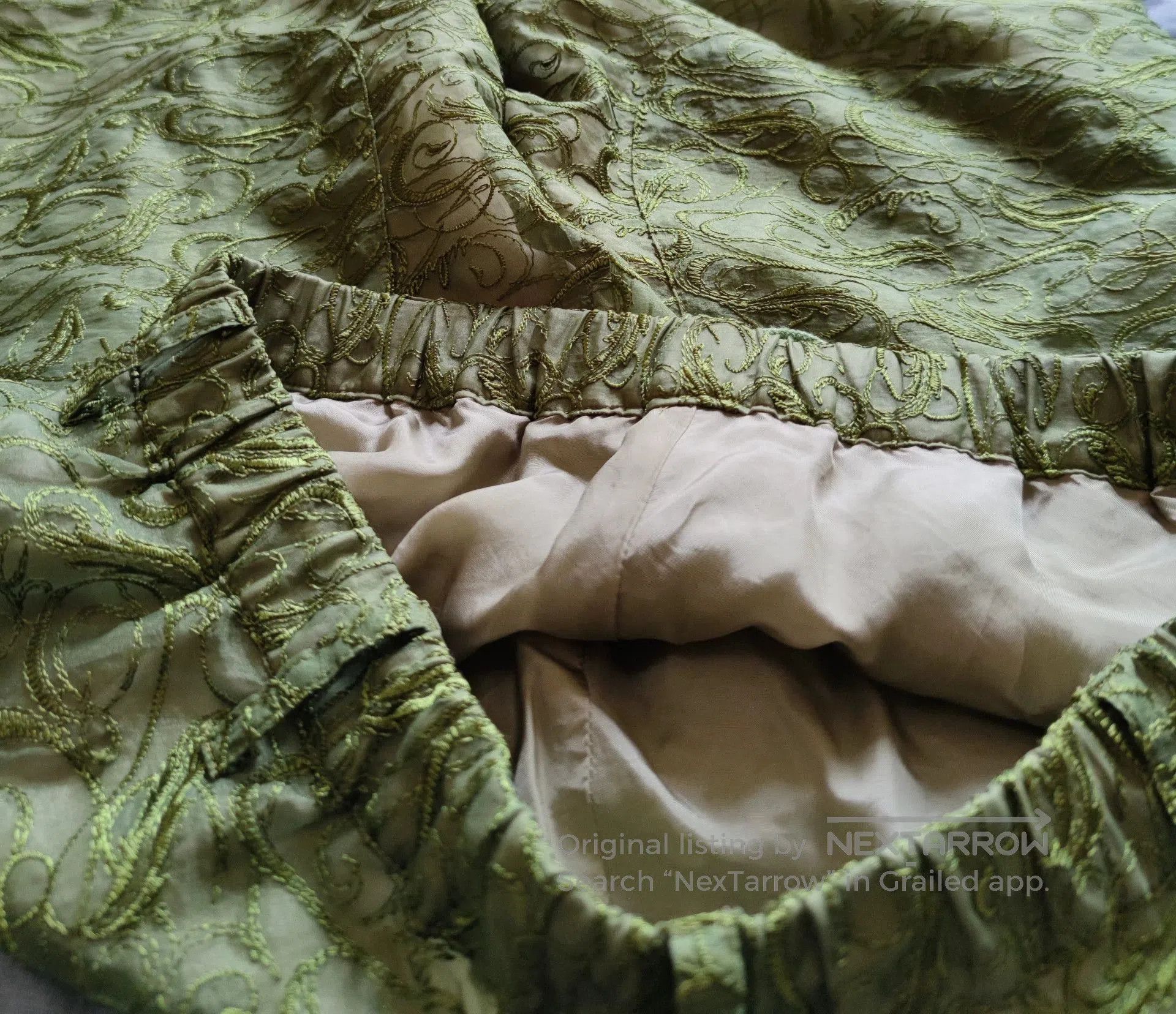 Sulvam Embroidered Green Wide. Size US 26 / EU 42 - 8 Thumbnail