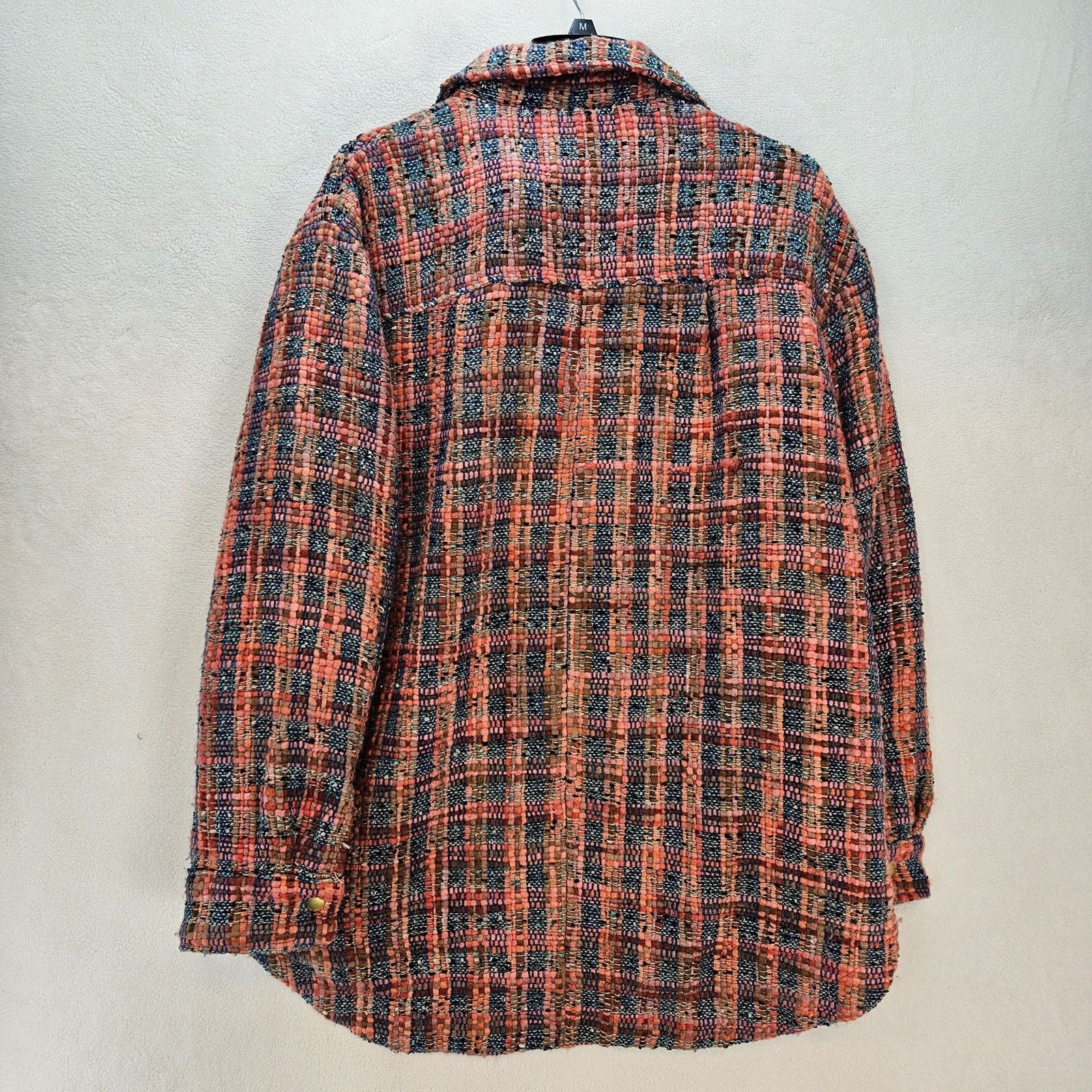 Scotch & Soda SCOTCH & SODA WOMEN'S XL WOOL-BLEND TWEED SHIRT JACKET Size XL / US 12-14 / IT 48-50 - 6 Thumbnail