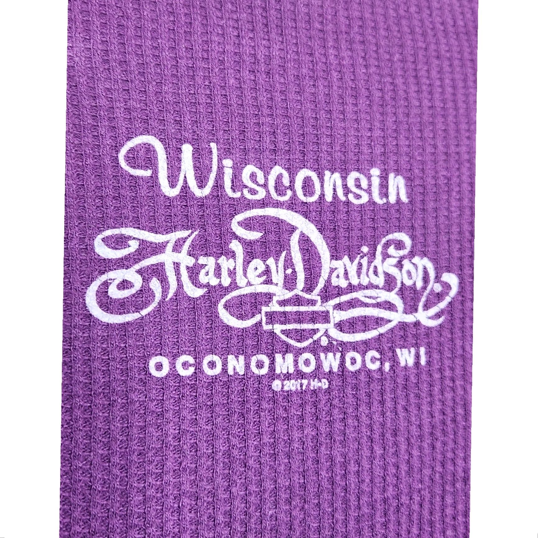 Harley Davidson VINTAGE Harley Davidson Beaded Thermal Long Sleeve Purple Womens T-Shirt L Adult Womens Biker 90s Y2K Size L / US 10 / IT 46 - 6 Thumbnail