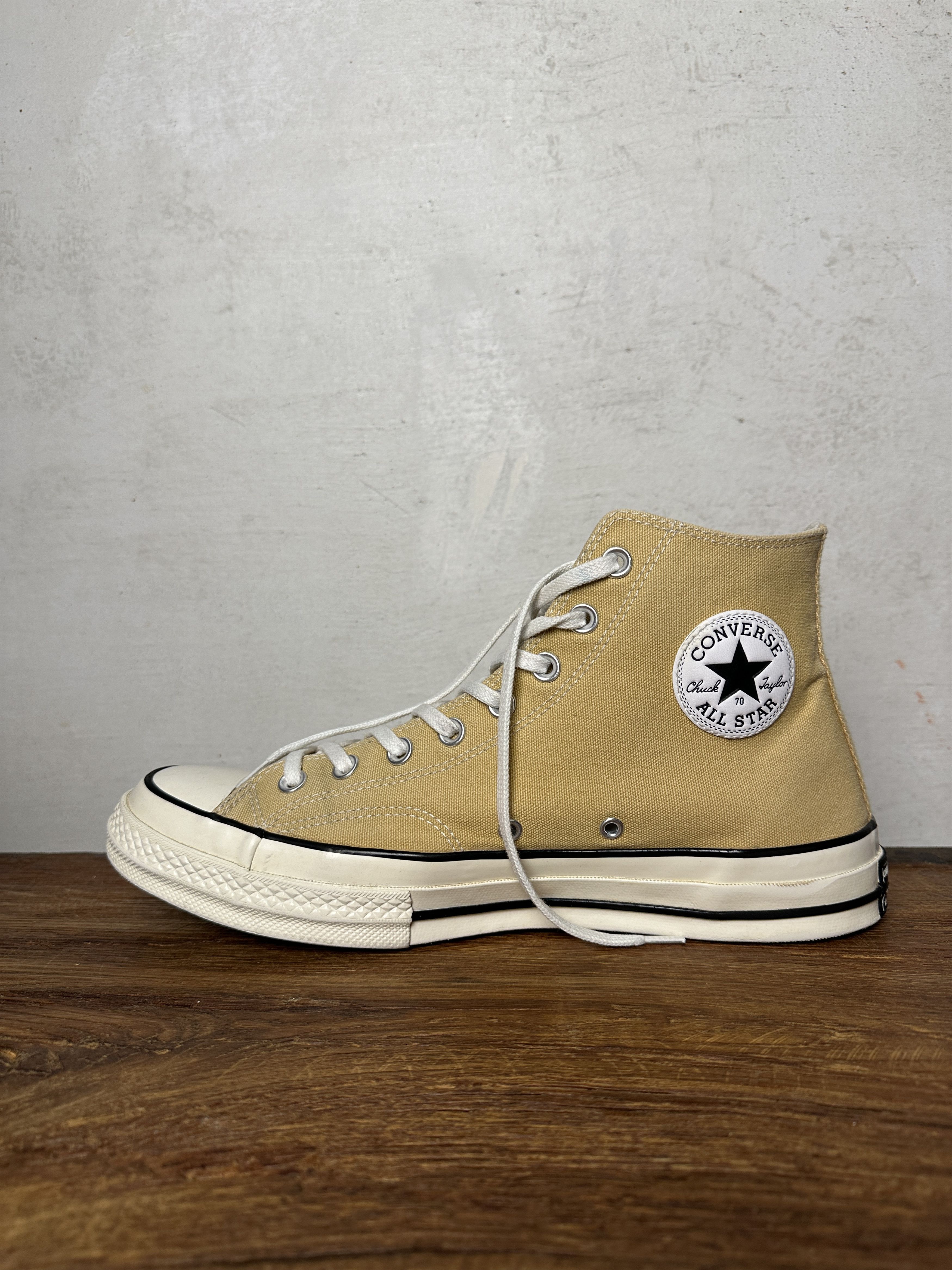 Converse Converse Chuck 70 Hi Gold Canvas Sneakers Size US 10.5 / EU 43-44 - 4 Thumbnail