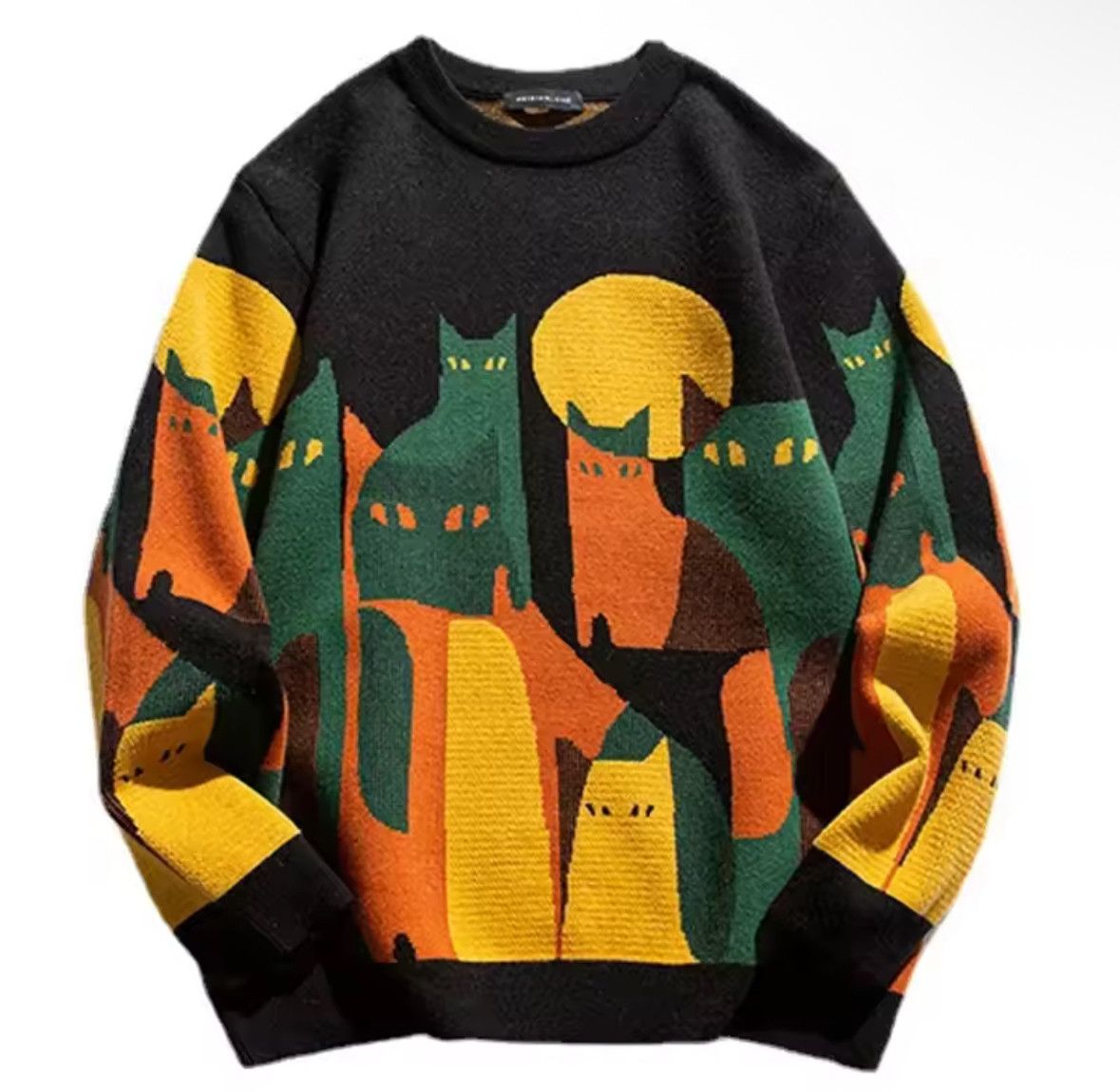 Other High Street Fashion Punk Y2K Cat Paint Sweater Size US L / EU 52-54 / 3 - 1 Thumbnail