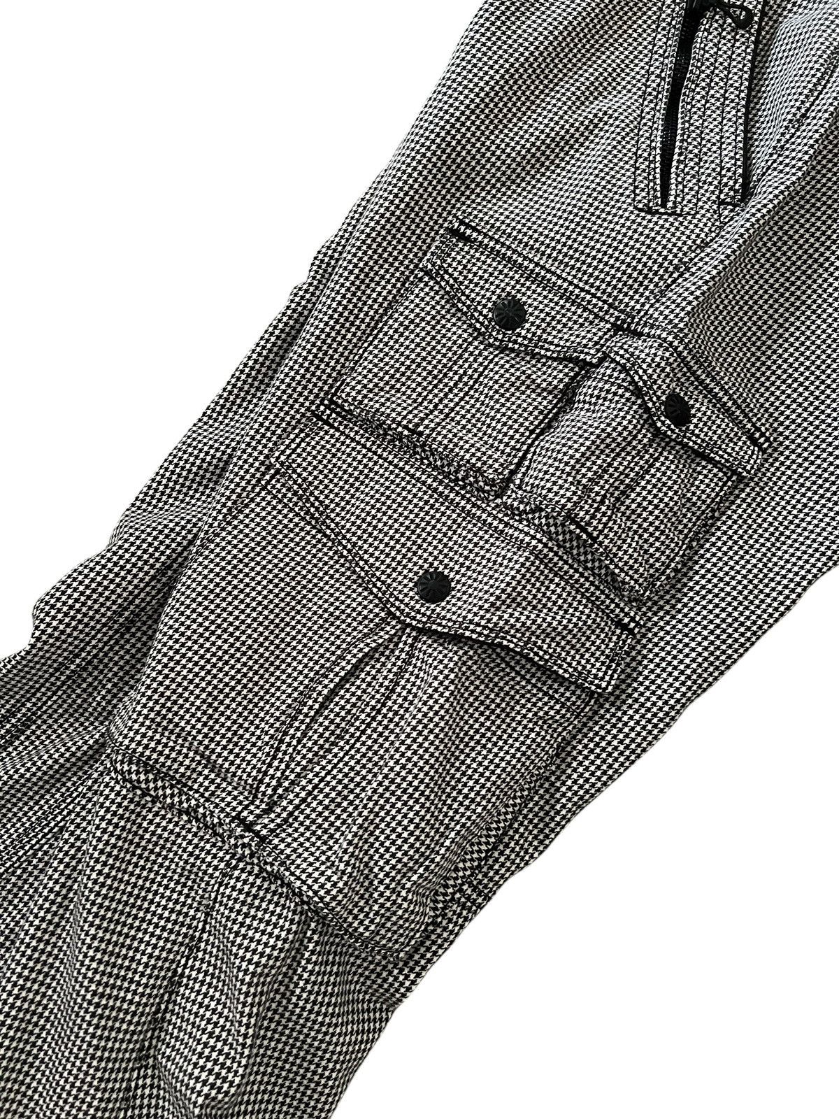 Nicole Club Nicole Club For Men Houndstooth Flare Cargo Pants Size US 35 - 12 Thumbnail
