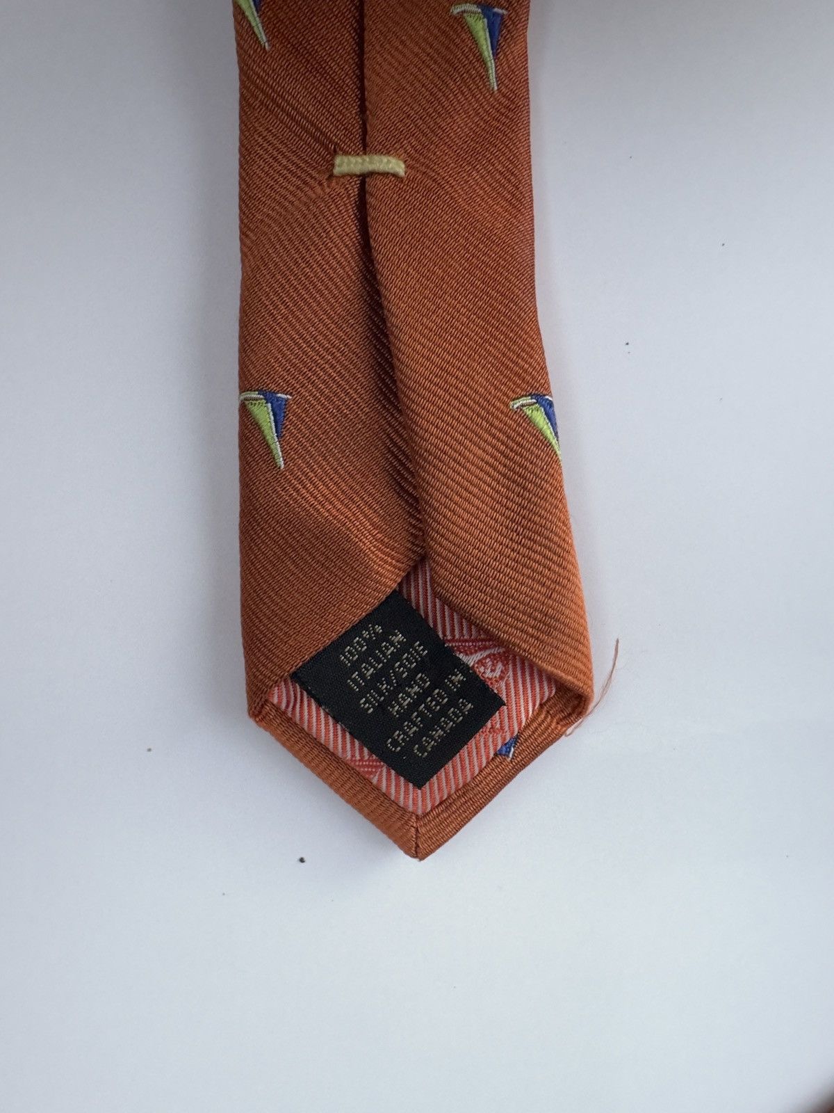 Vintage Sail Boat Printed Jacquard Tie | C.K. Thomas Size ONE SIZE - 3 Thumbnail