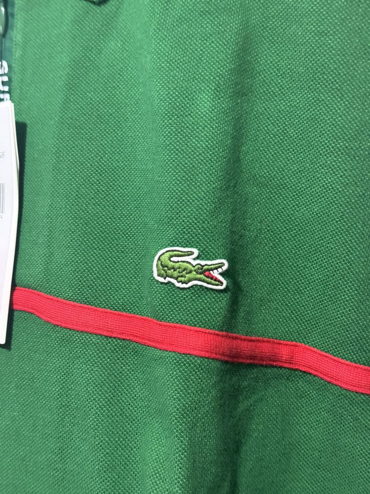 Lacoste × Supreme Supreme LACOSTE Pique Zip/Up Polo XL Green Size US XL / EU 56 / 4 - 3 Thumbnail