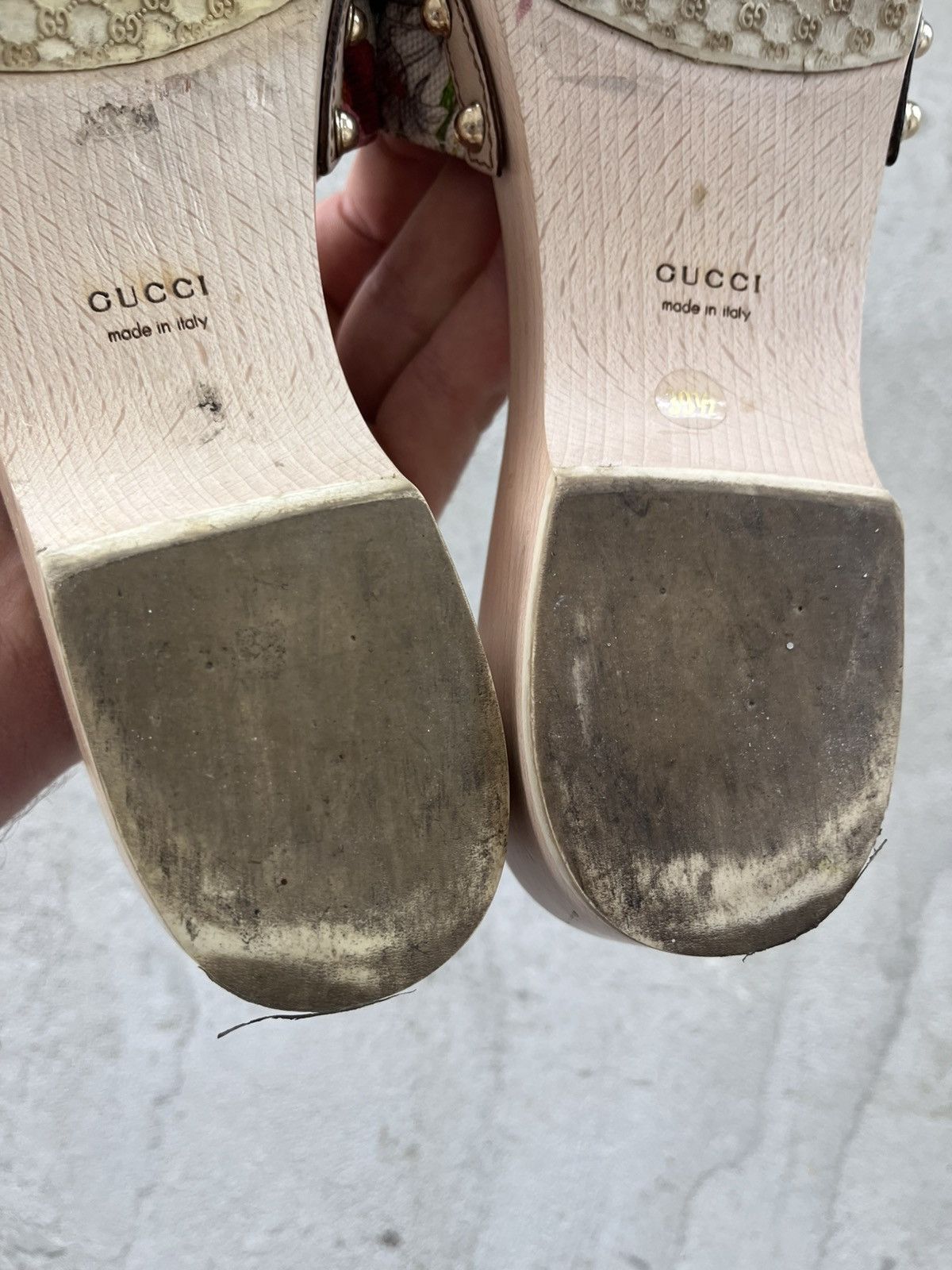 Gucci Rare Gucci Wooden Platform Sandals Luxury Avant-Garde Y2K Size US 9.5 / IT 39.5 - 17 Thumbnail