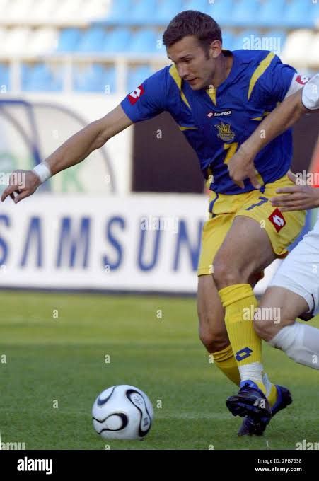 Lotto Sport Ukraine away 2006 andriy shevchenko jersey football