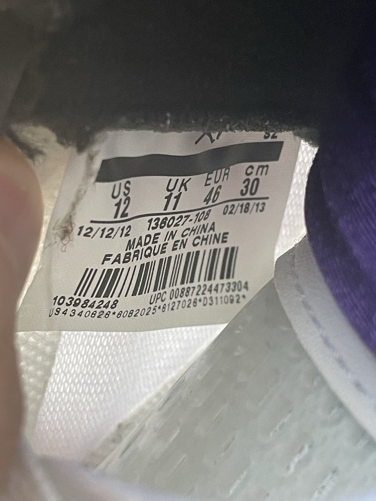 Jordan Brand Retro Air Jordan 5 Grape Size US 12 / EU 45 - 13 Thumbnail