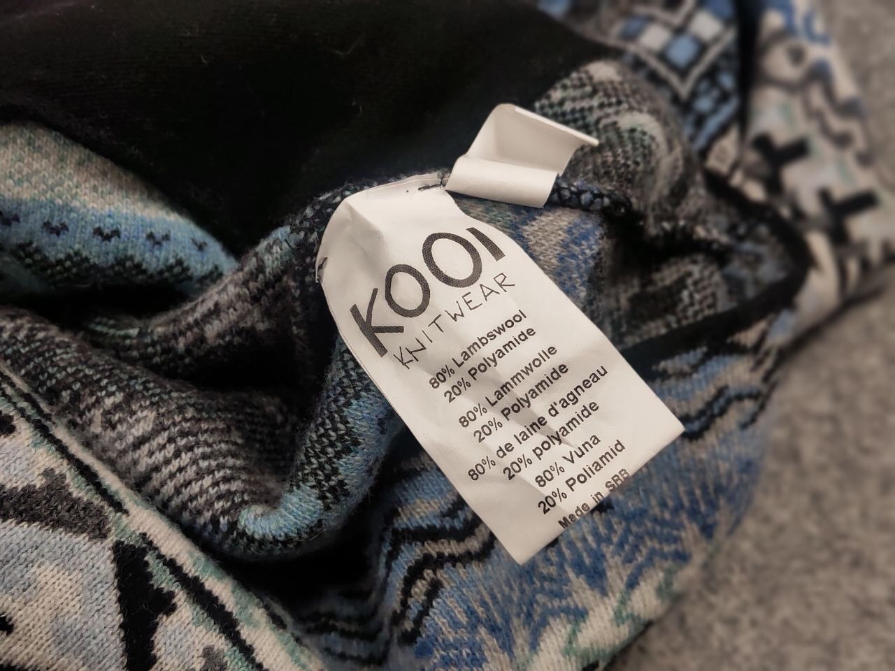 Vintage Vintage Kooi knitwear serbia Design Pattern Zip Knit Sweater Size S / US 4 / IT 40 - 18 Thumbnail
