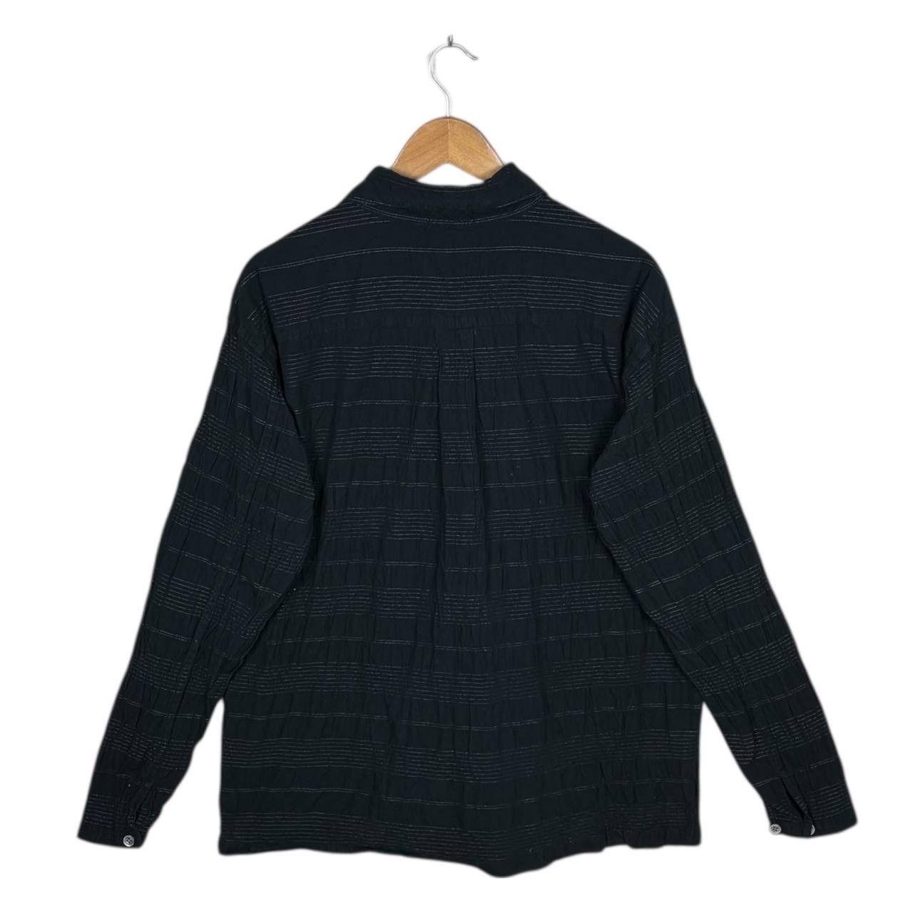 Issey Miyake Issey Miyake Plantation Crinkle Stripe Shirt Japan Size M Size US M / EU 48-50 / 2 - 2 Thumbnail
