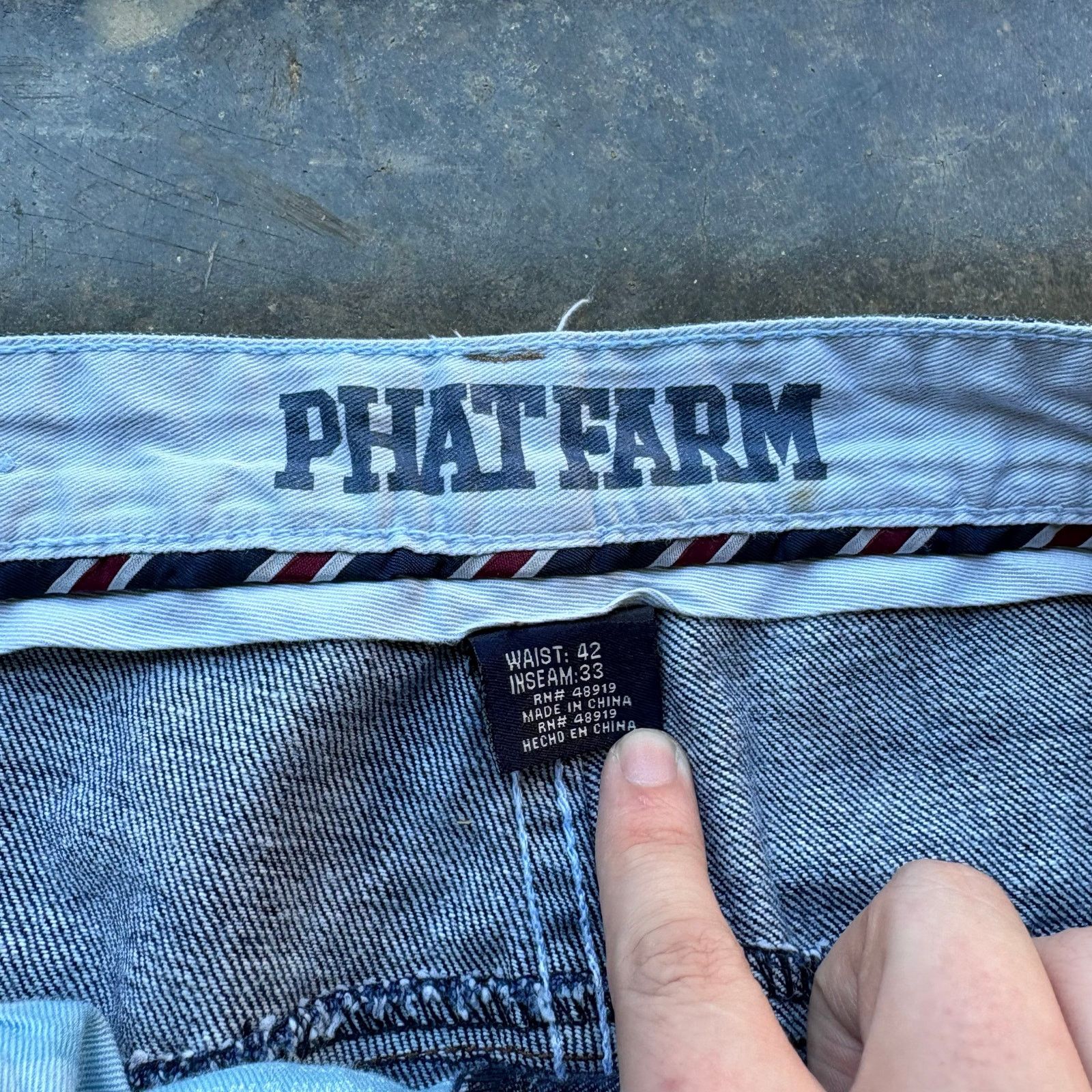 Phat Farm Baggy Vintage Phat Farm Wide Leg Blue Jeans Size US 42 / EU 58 - 6 Thumbnail