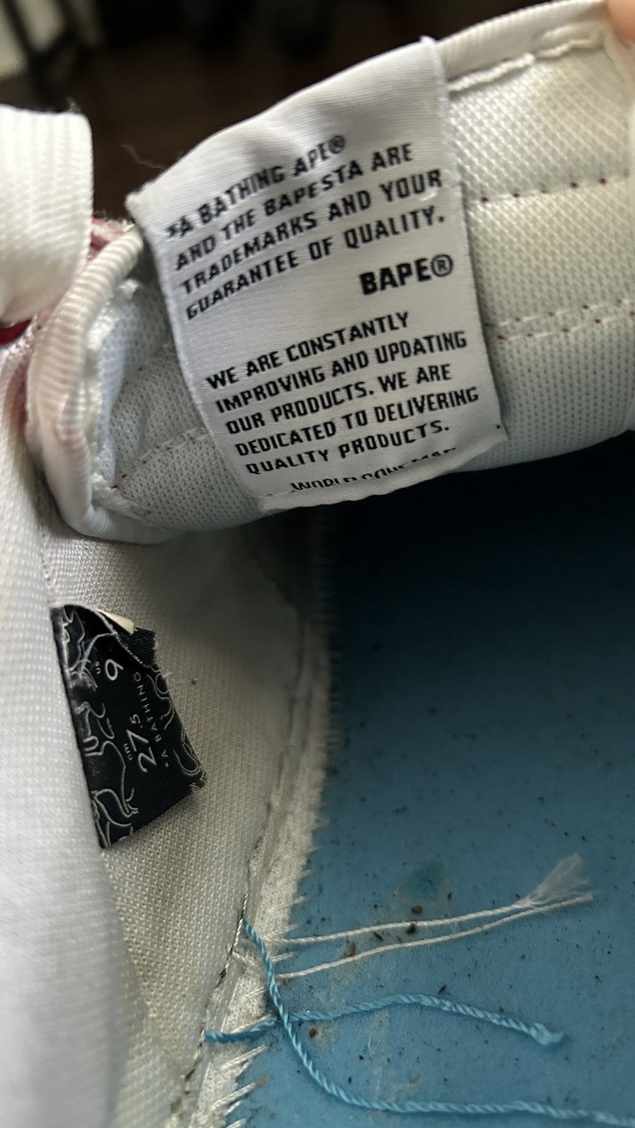 Bape Bape x Marvel Spiderman Bapesta Size US 9.5 / EU 42-43 - 5 Thumbnail
