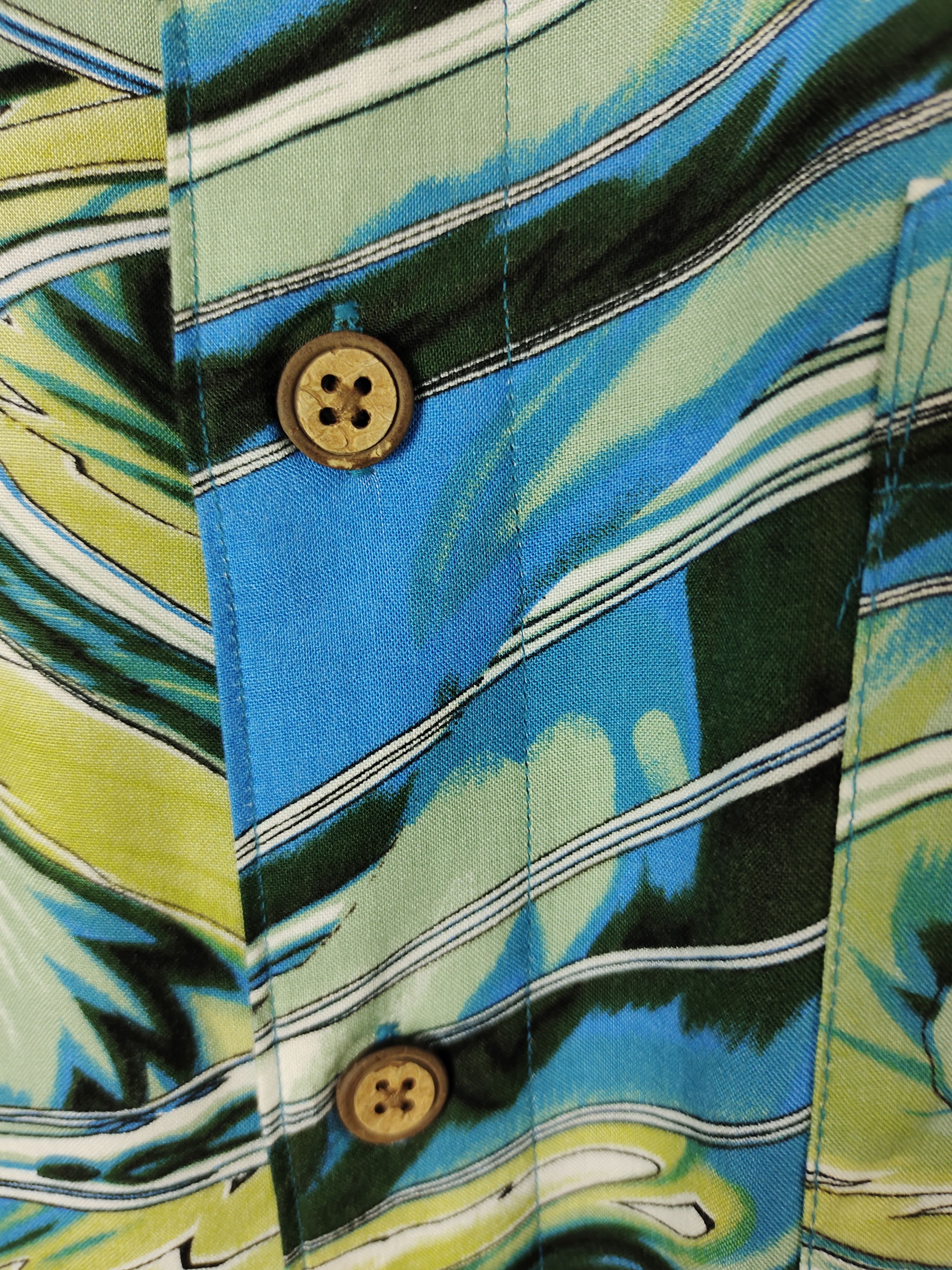 Hysteric Glamour 1990s M.E Sport Abstract Fractal Oversize Hawaiian Shirt Size US L / EU 52-54 / 3 - 6 Thumbnail