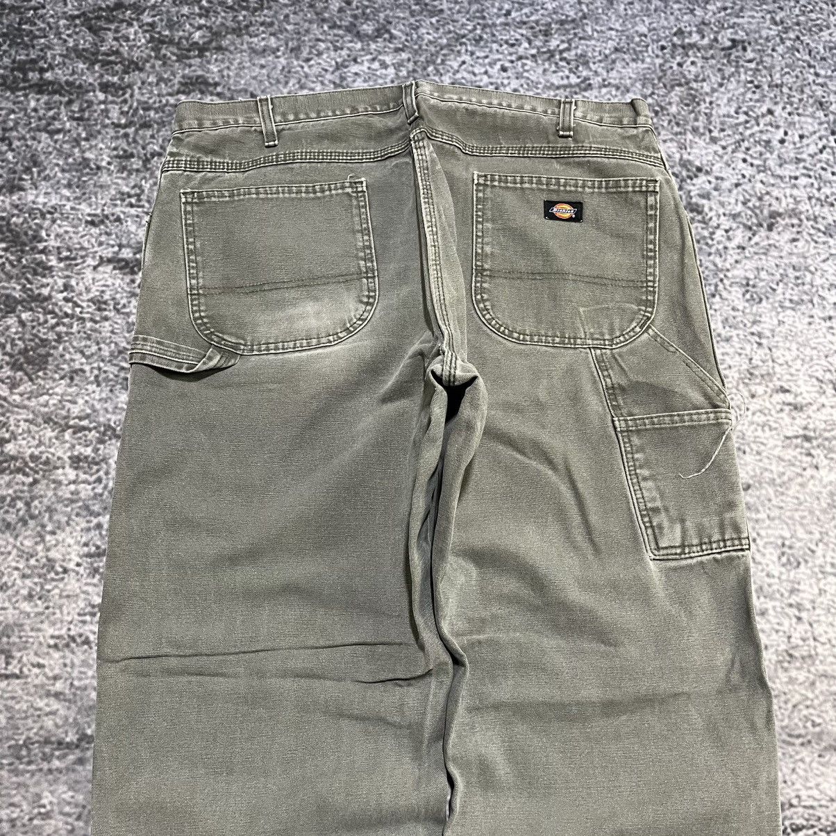 Dickies VINTAGE BAGGY DICKIES FADED GREEN WORKWEAR CARPENTER JEANS Size US 40 / EU 56 - 3 Thumbnail