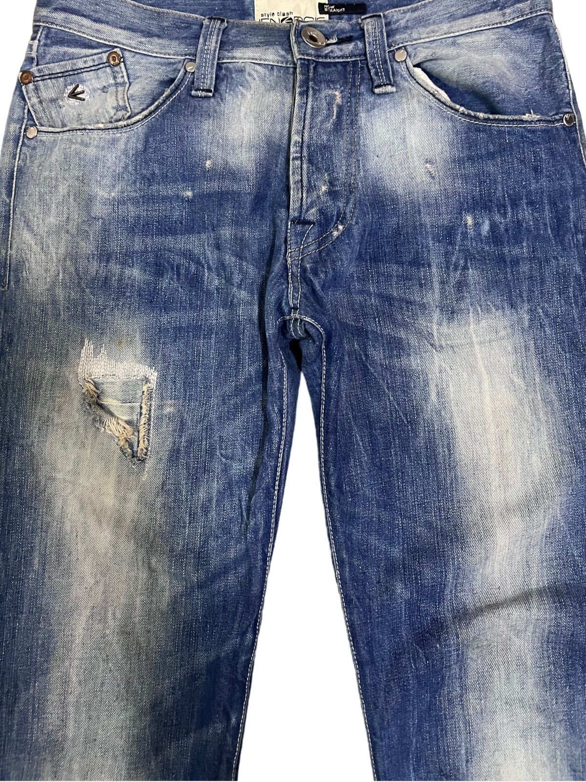 Energie Vintage Energie Button Fly Distressed Style Jeans Size US 29 - 2 Thumbnail
