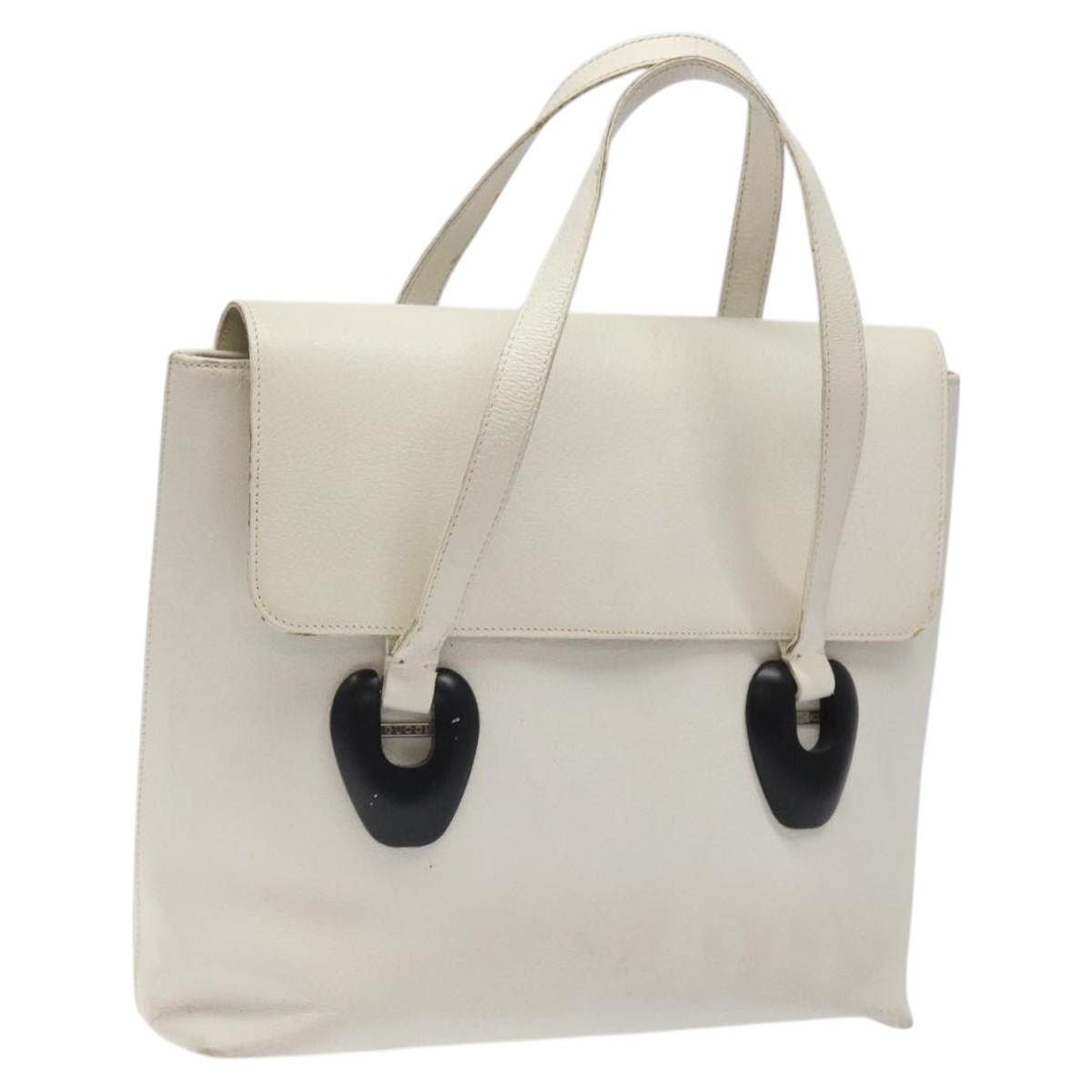 Gucci GUCCI Tote Bag Leather White Silver Size ONE SIZE - 1 Thumbnail