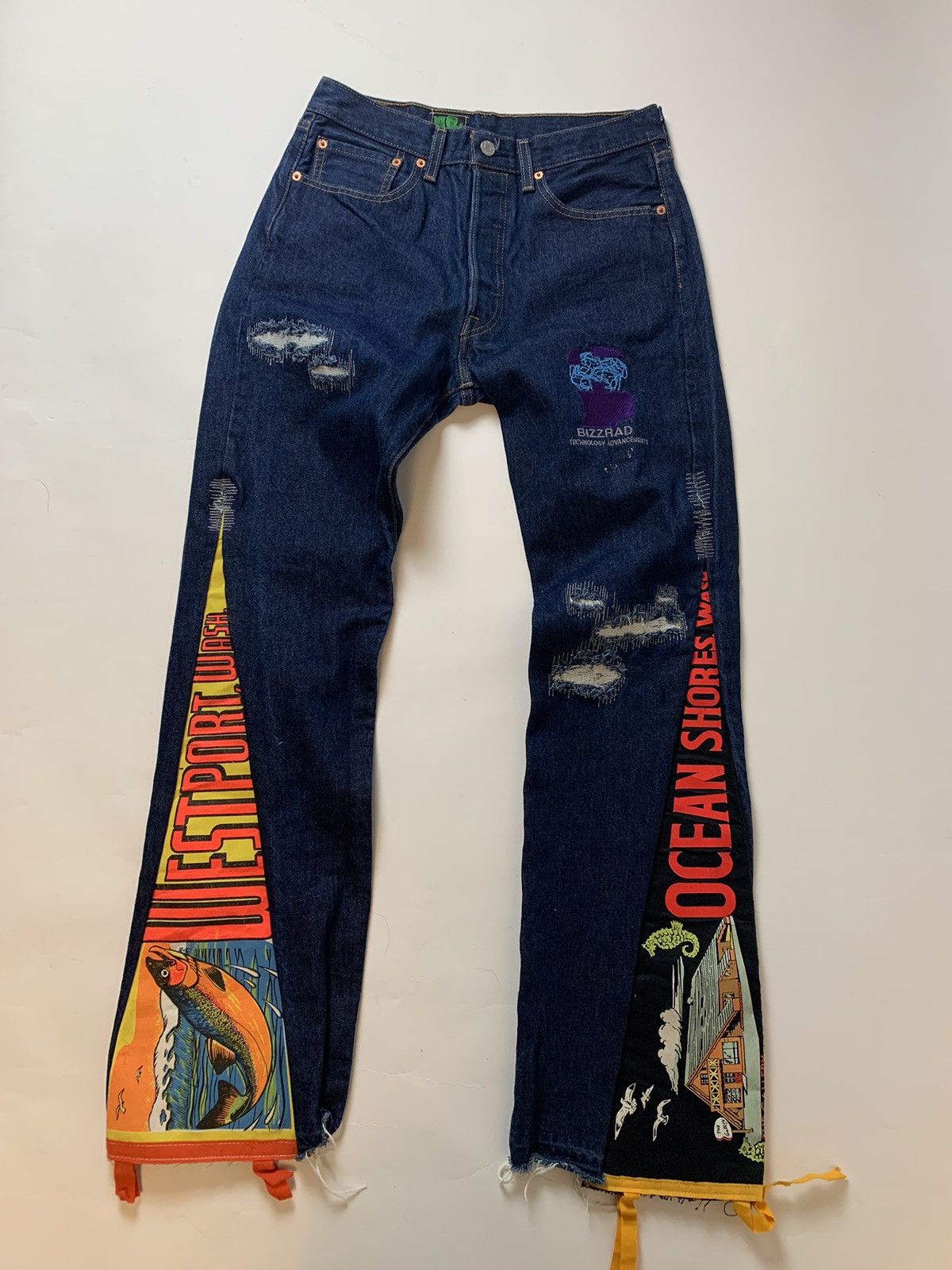 Levi's Bizzrad Pennant Flare Jeans Size US 32 / EU 48 - 1 Thumbnail