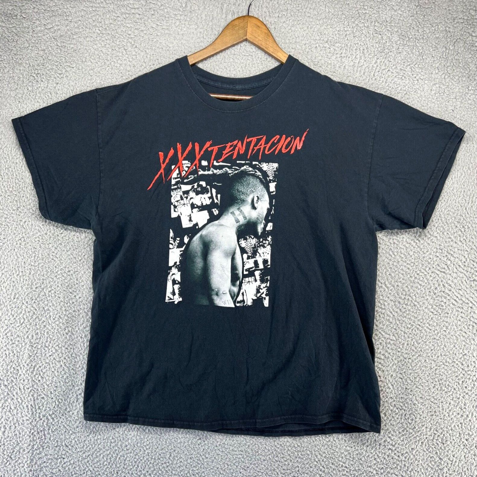 Vintage XXX Tentacion Shirt Men's Extra Large Black Graphic Music Hip ...