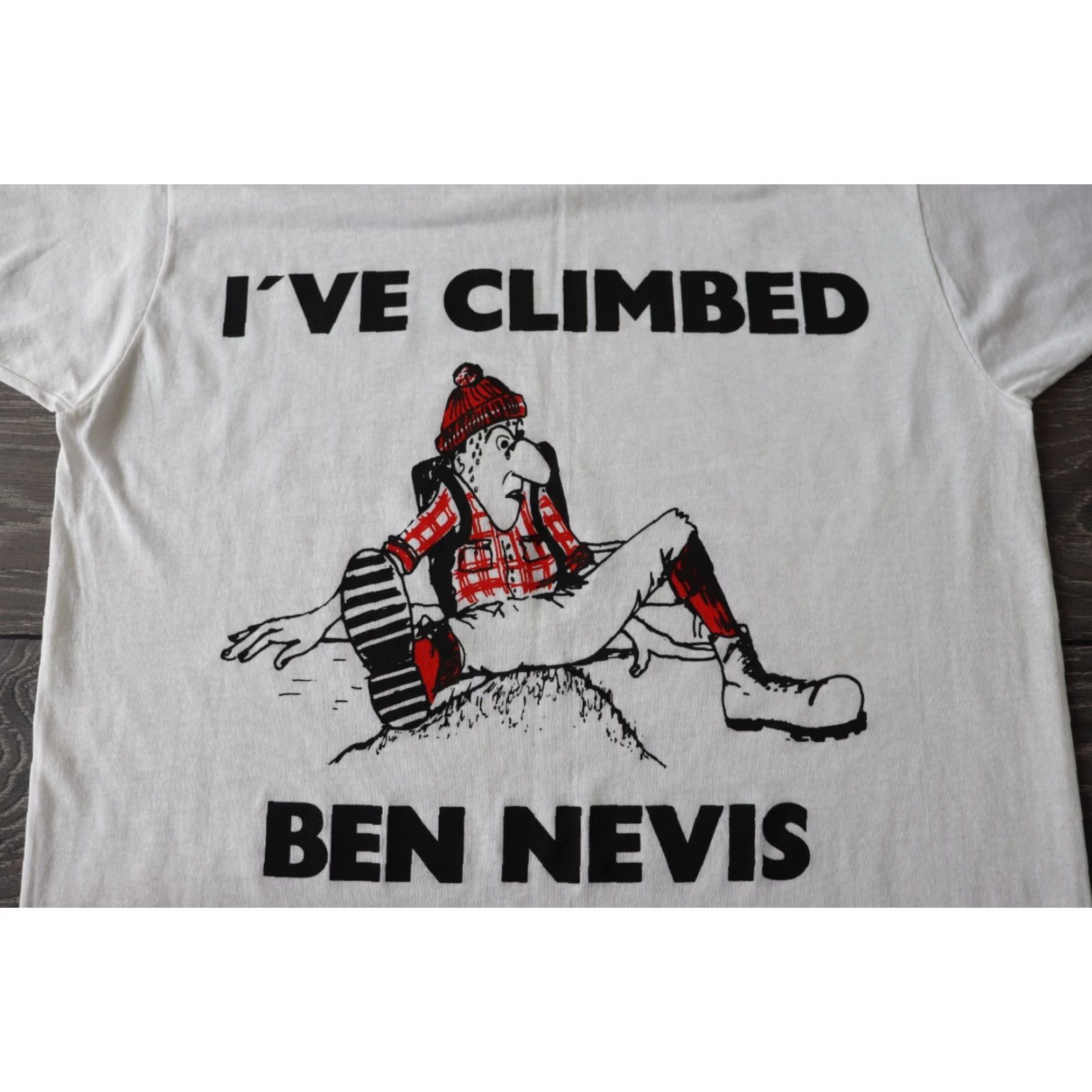 Vintage VINTAGE Screen Stars SHIRT Men MEDIUM White 80’s 90's Ben Nevis Scotland Graphic Tee Fun Shirt Size US M / EU 48-50 / 2 - 2 Thumbnail