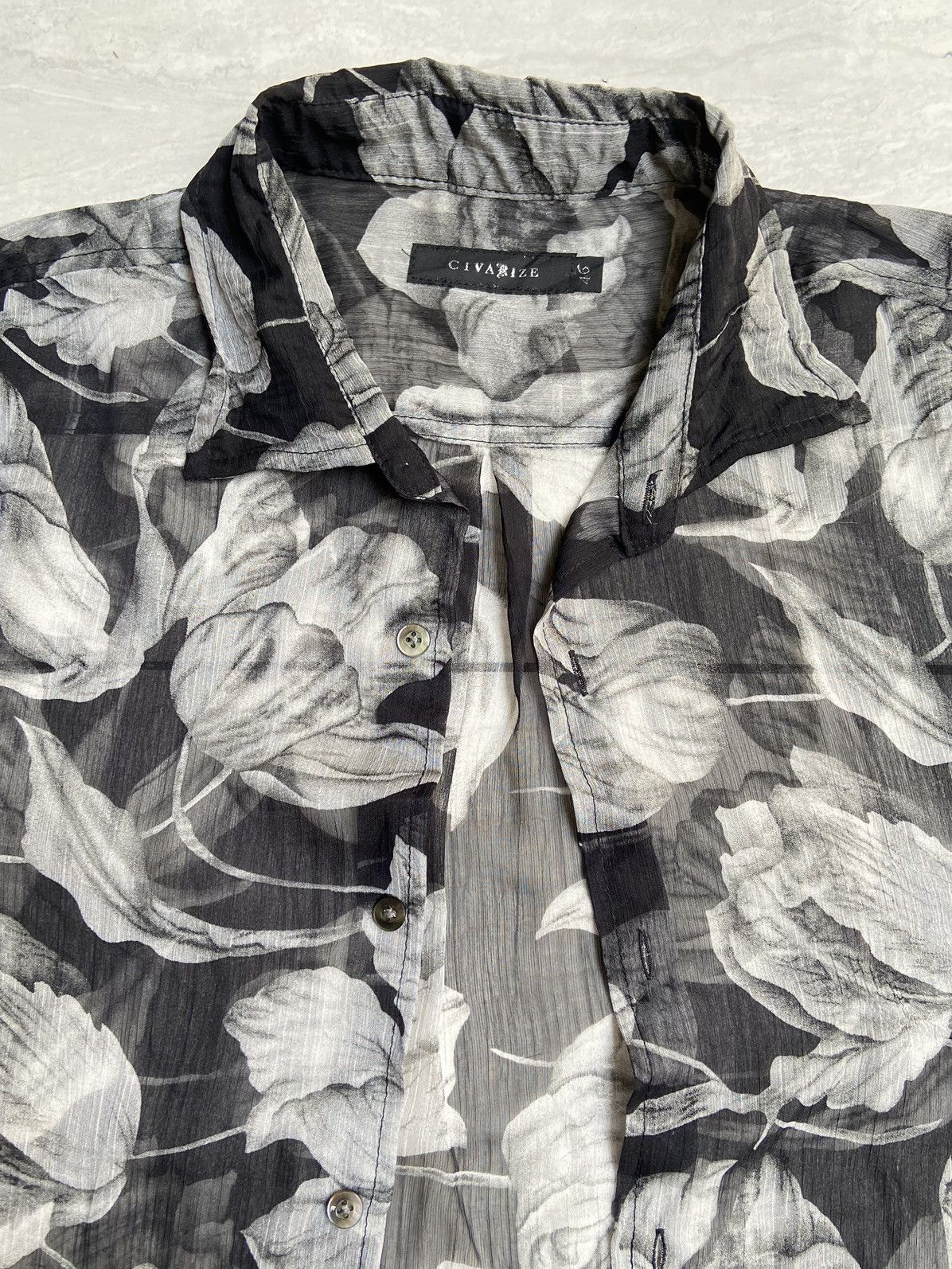 CIVARIZE CIVARIZE Floral Patterned Mesh Outer/Shirt Size US M / EU 48-50 / 2 - 10 Thumbnail