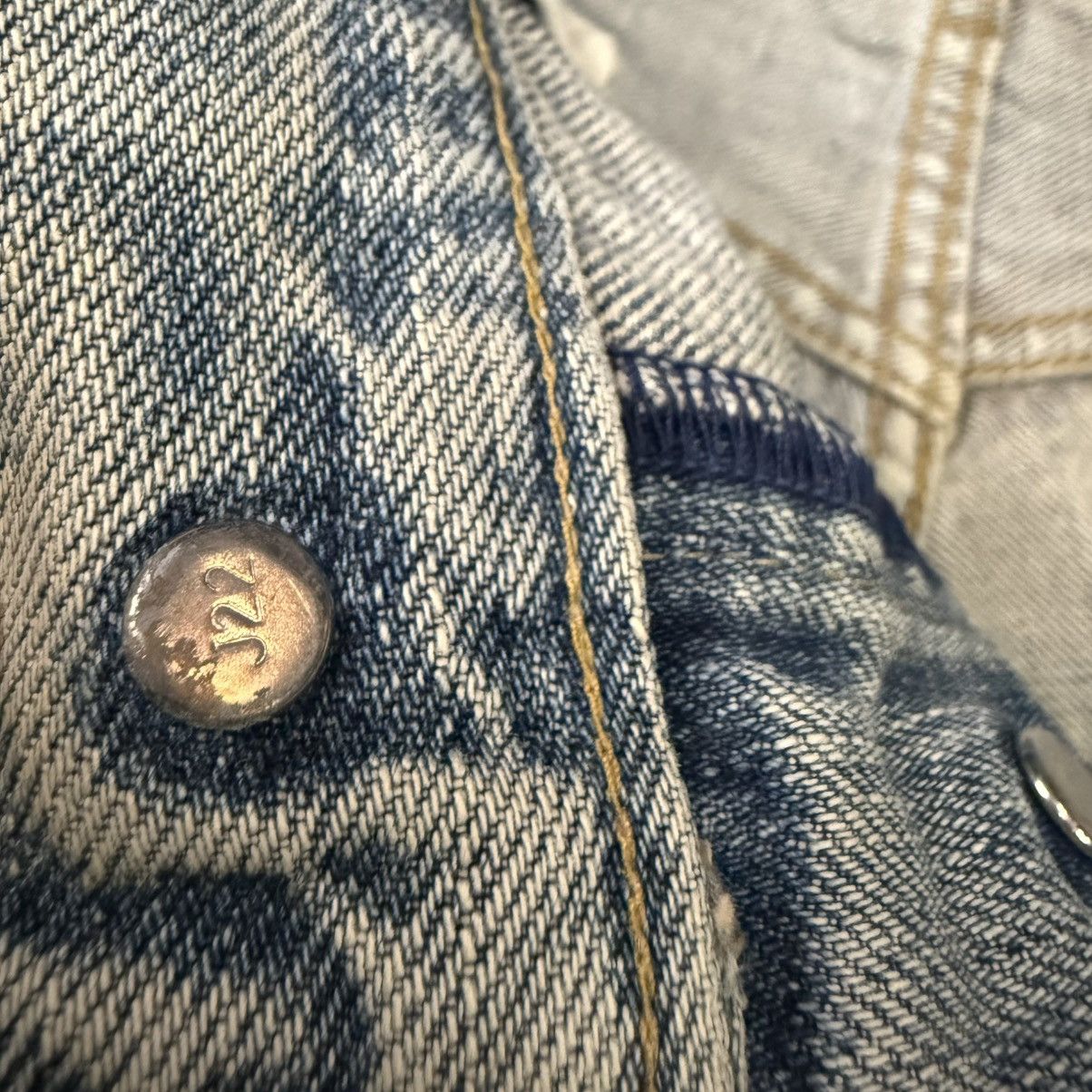 Levi's Vintage Clothing Levis E 503BXX 1992 Distressed Mud Selvedge 1970 Aging Denim Size US 30 / EU 46 - 11 Thumbnail