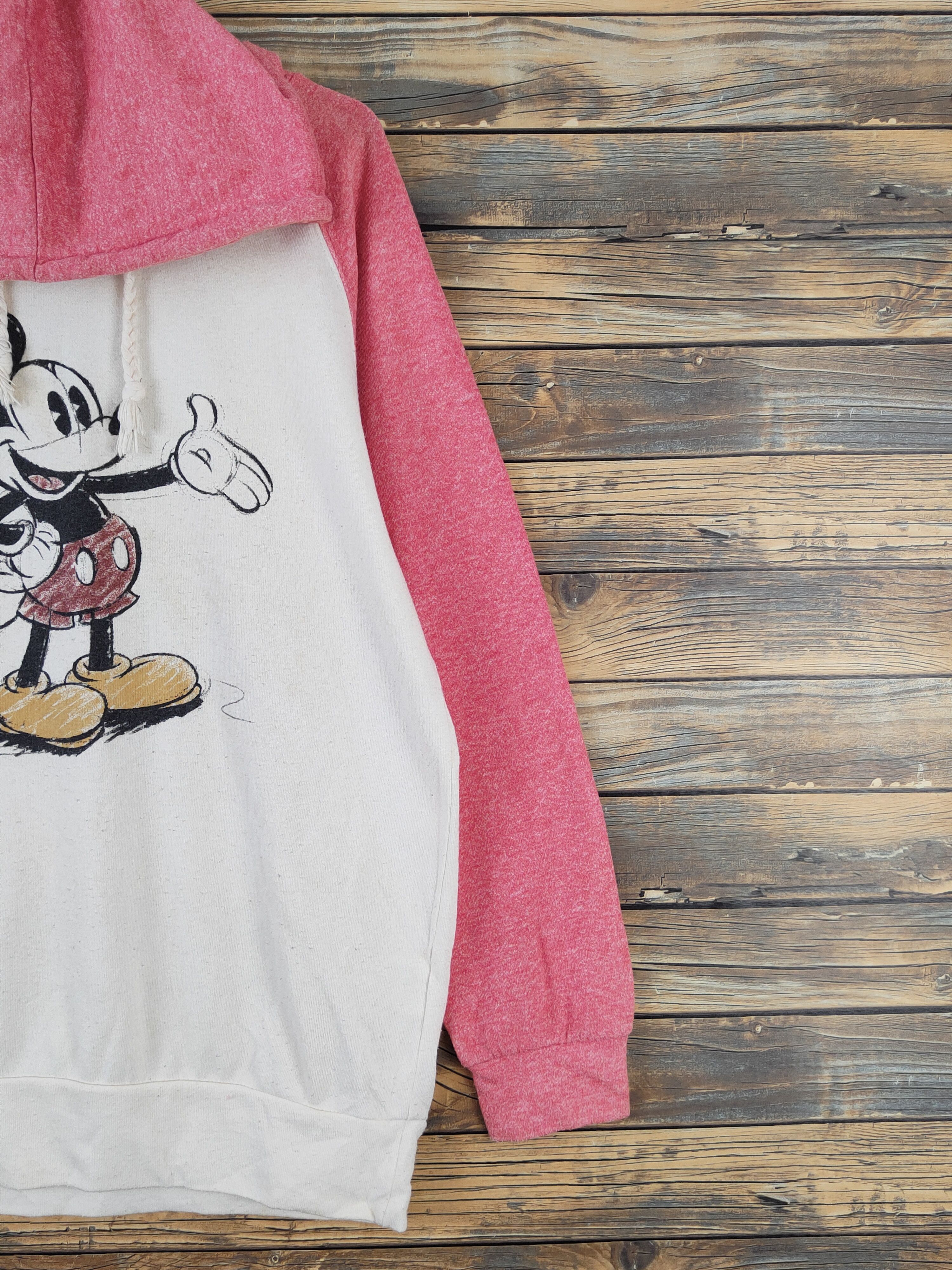 Disney Disney Cream Red Mickey Mouse Hoodie Sweatshirts #W960 Size US M / EU 48-50 / 2 - 6 Thumbnail