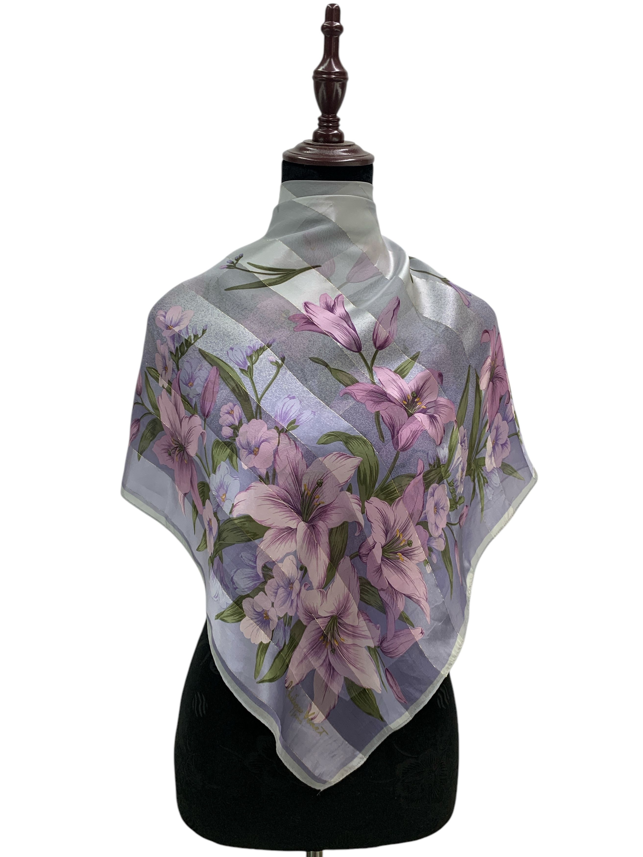 Vintage Philippe Venet Silk Scarf Neckwear - SCA2134
