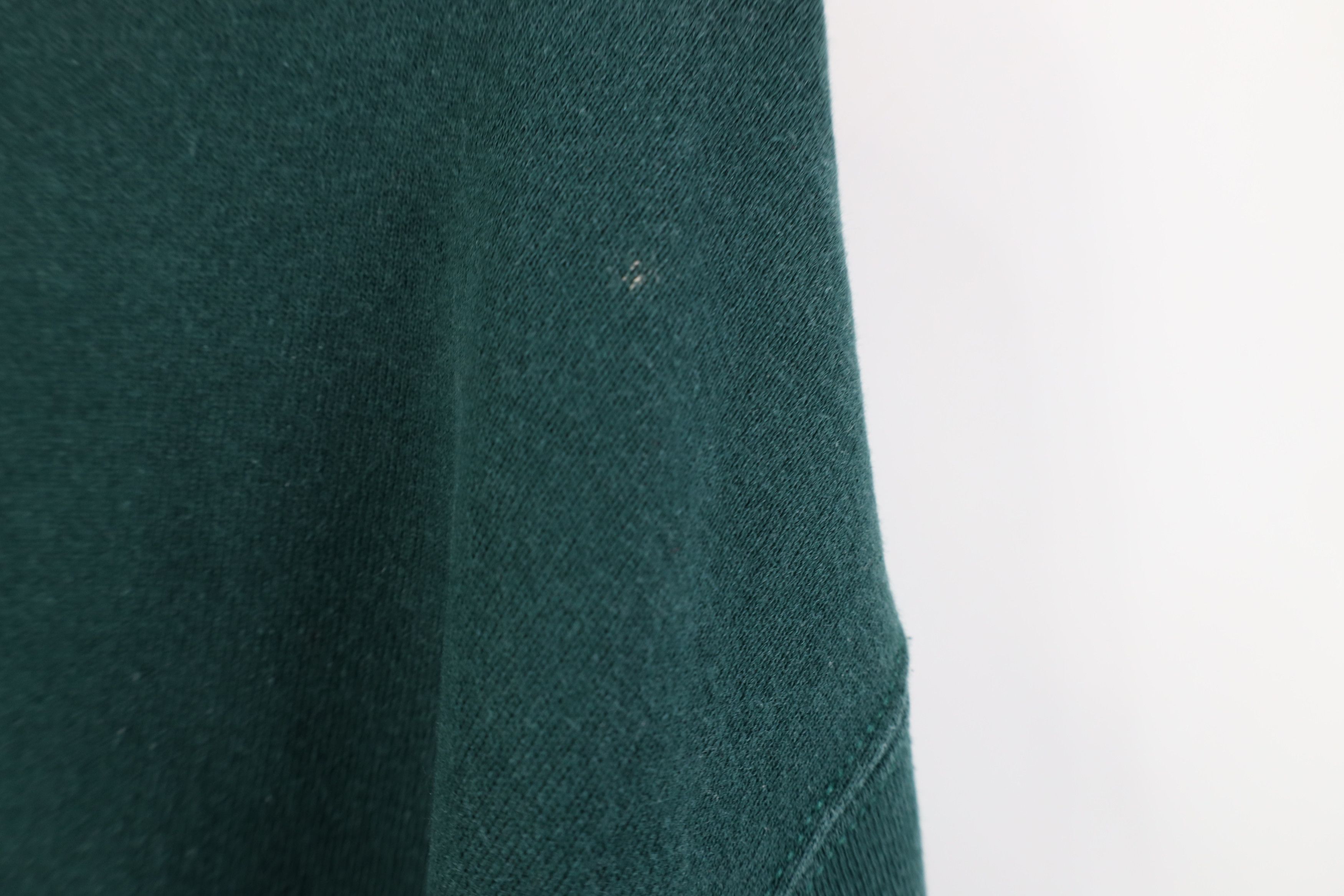Vintage Vintage 90s Streetwear Blank Heavy Crewneck Sweatshirt Green Size US XL / EU 56 / 4 - 11 Thumbnail