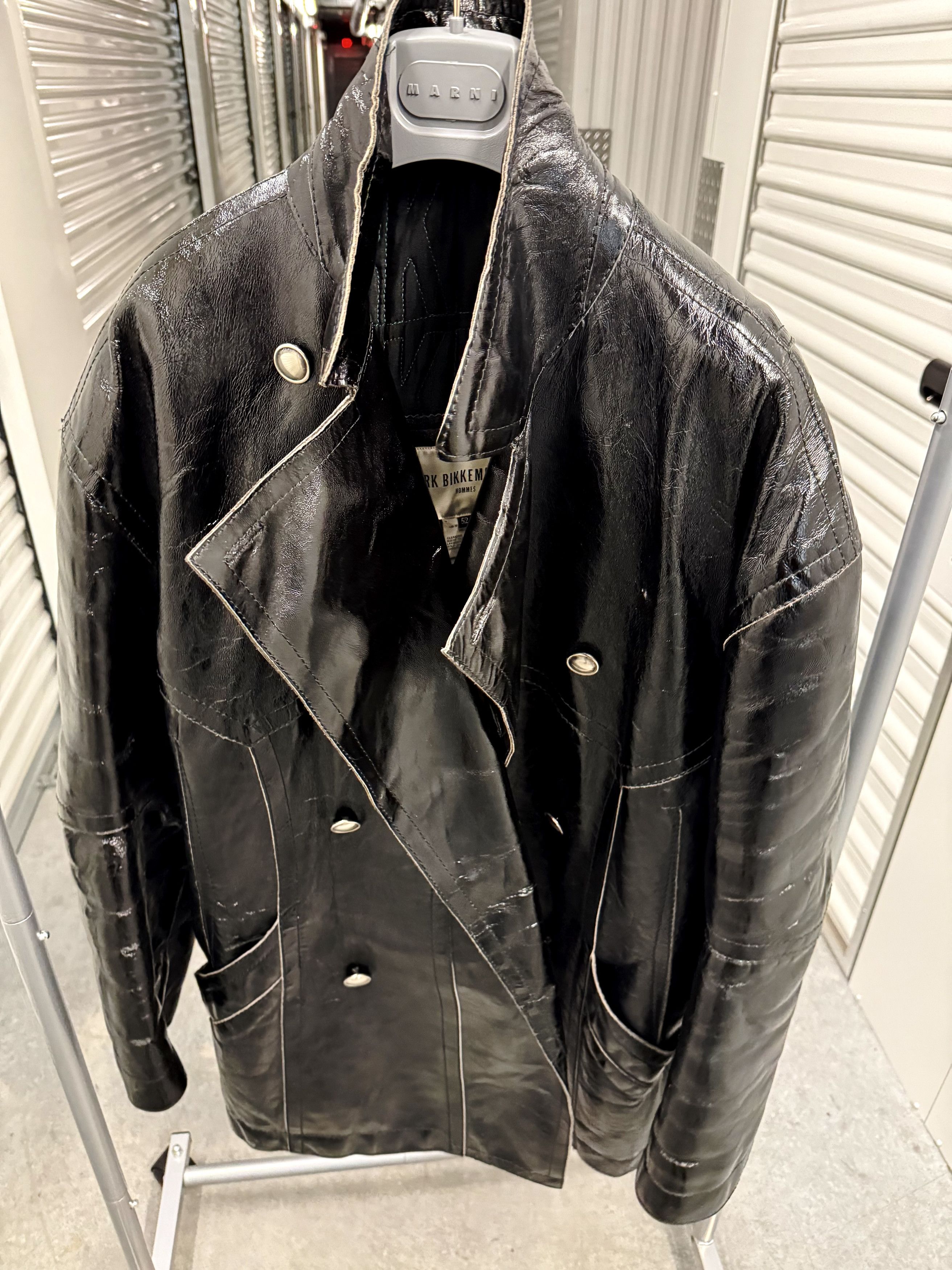 Dirk Bikkembergs Vintage Padded Leather Coat Size US L / EU 52-54 / 3 - 7 Thumbnail