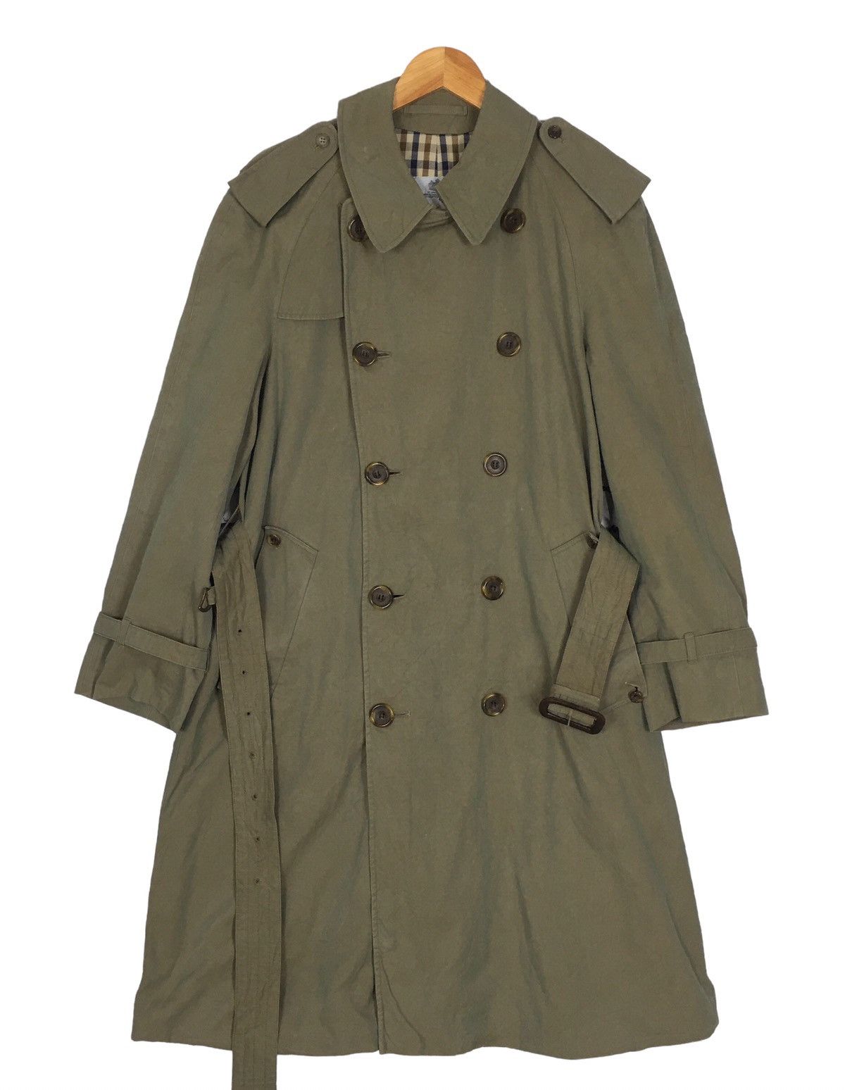 Aquascutum Aquascumtum Trench Coat Colour Moss green Sz M Size M / US 6-8 / IT 42-44 - 2 Thumbnail