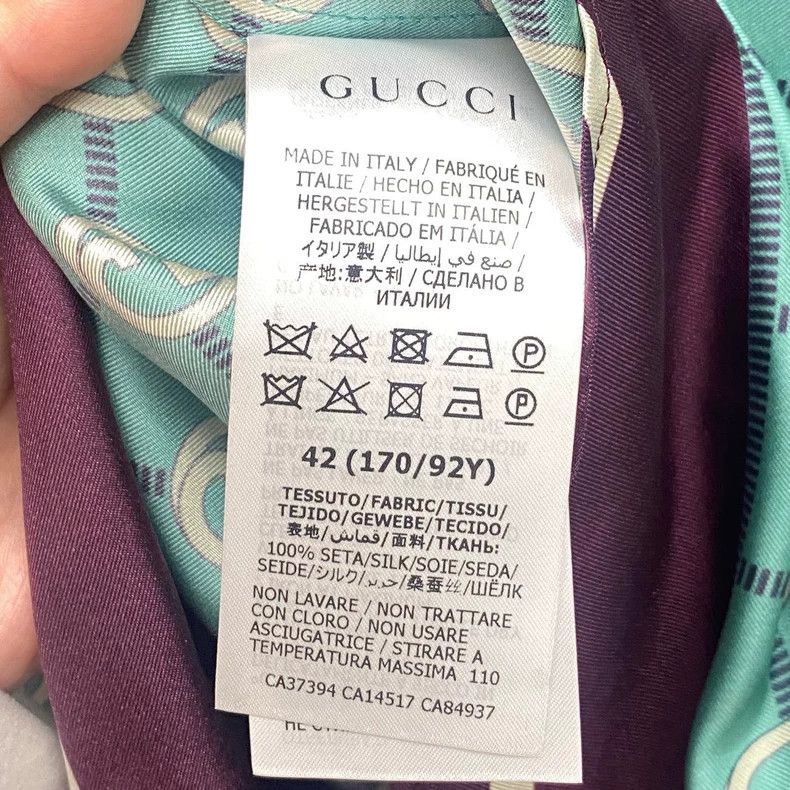 Gucci Gucci Mint green old flower printed silk shirt 2505-Nextarr Size M / US 6-8 / IT 42-44 - 4 Thumbnail