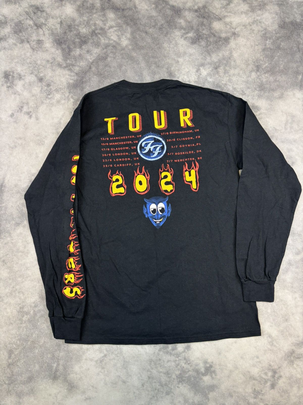 Band Tees Foo Fighters Longsleeve Band Rock Metal Graphic Devil Opium Size US M / EU 48-50 / 2 - 3 Thumbnail