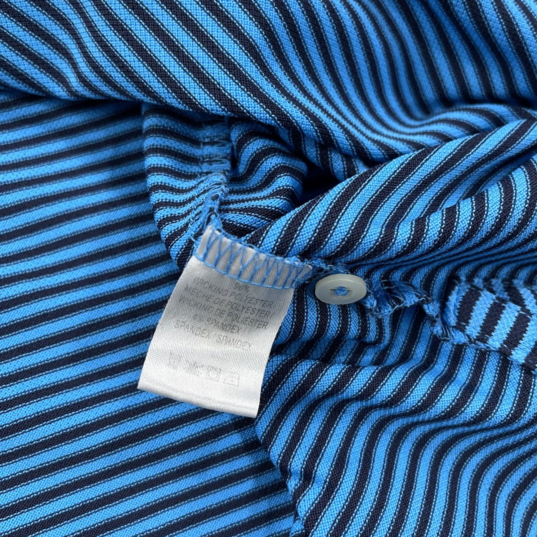 Vintage Fairway & Greene Polo Shirt Mens L Blue Striped Golf 90s? Size US L / EU 52-54 / 3 - 4 Thumbnail