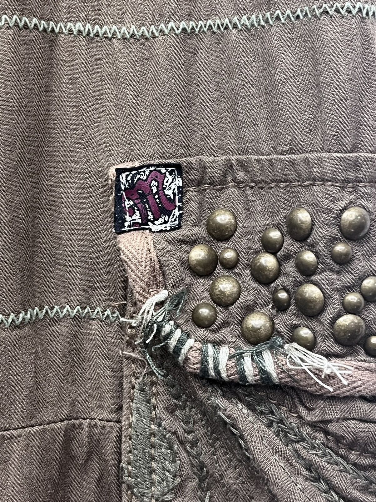 If Six Was Nine 🔥FYE Bondage Multipocket Drawstring Rayon Cargo GOA Style Size US 33 - 13 Thumbnail