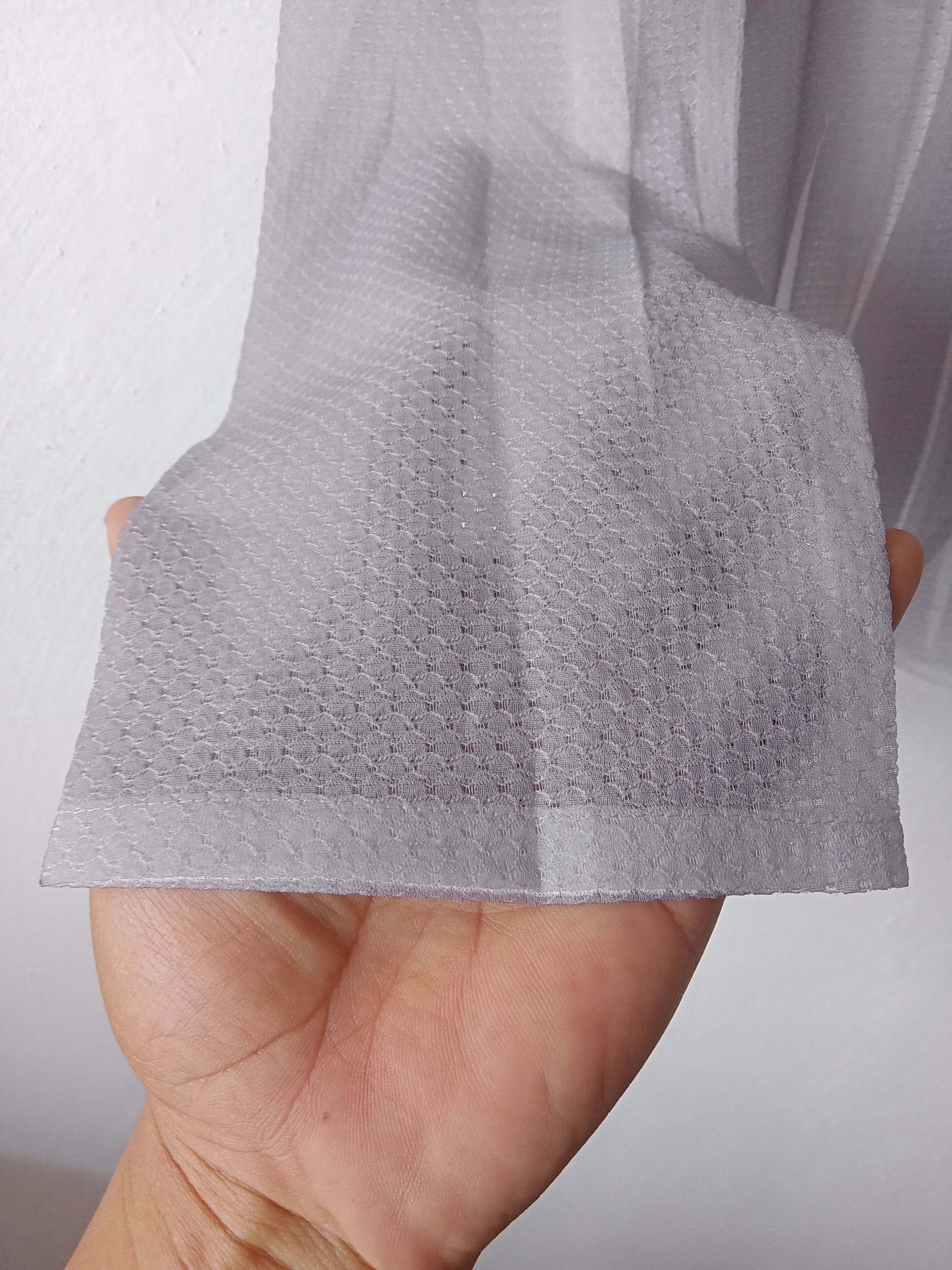 Designer Hiroko Bis Pleated Shadow Trompe Loeil Mesh Shirt Size M / US 6-8 / IT 42-44 - 5 Thumbnail