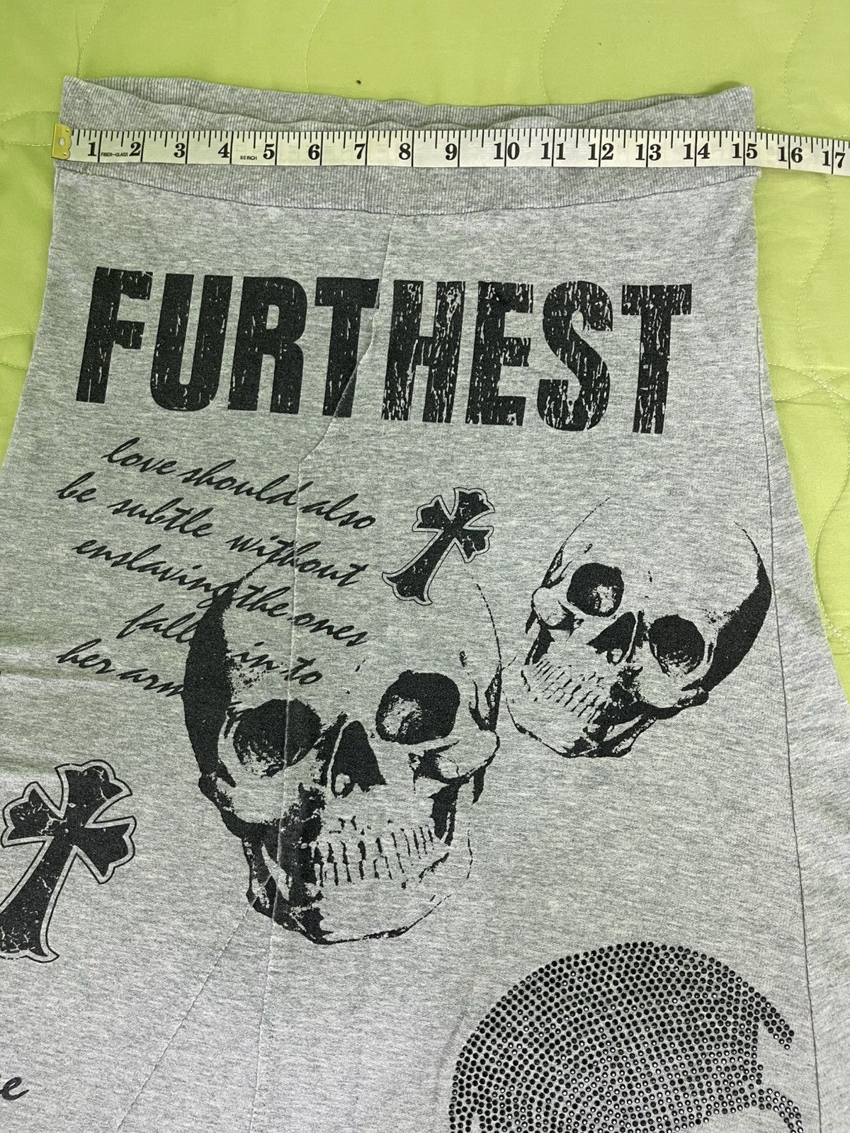 Japanese Brand M. K. R. Fashion Punk Style Skirt Skull Logo LGB Size 30" / US 8 / IT 44 - 12 Thumbnail